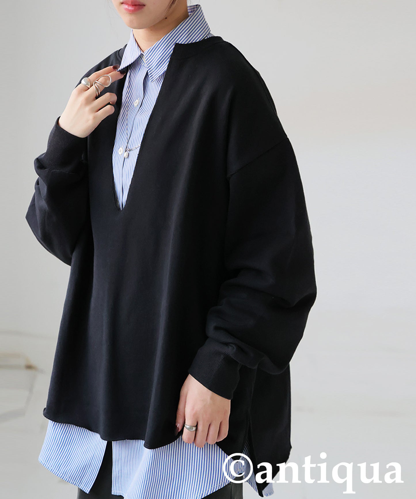 Fleece-Lined Skipper Pullover Ladies