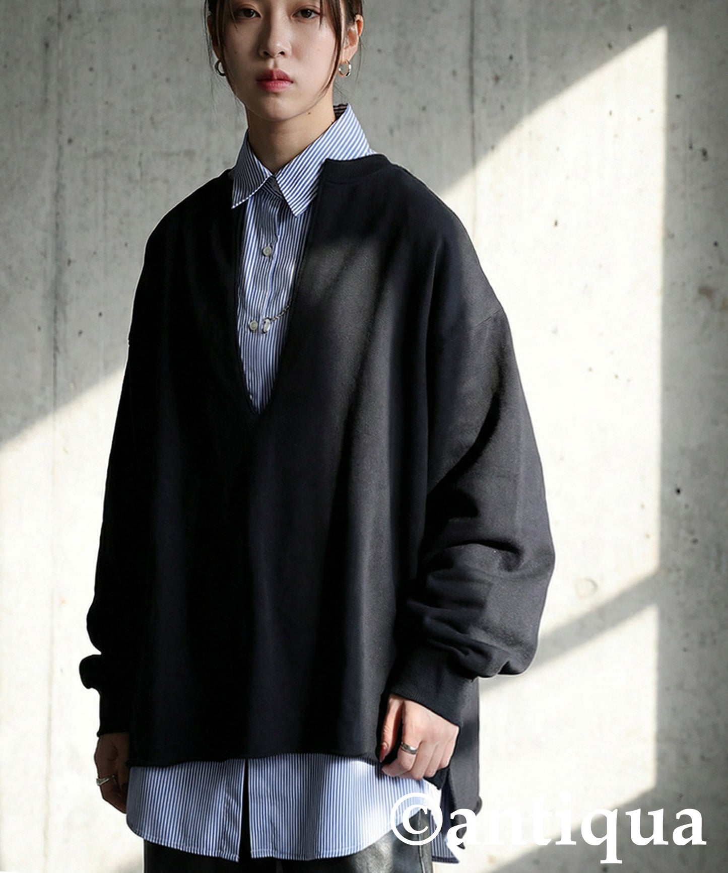 Fleece-Lined Skipper Pullover Ladies