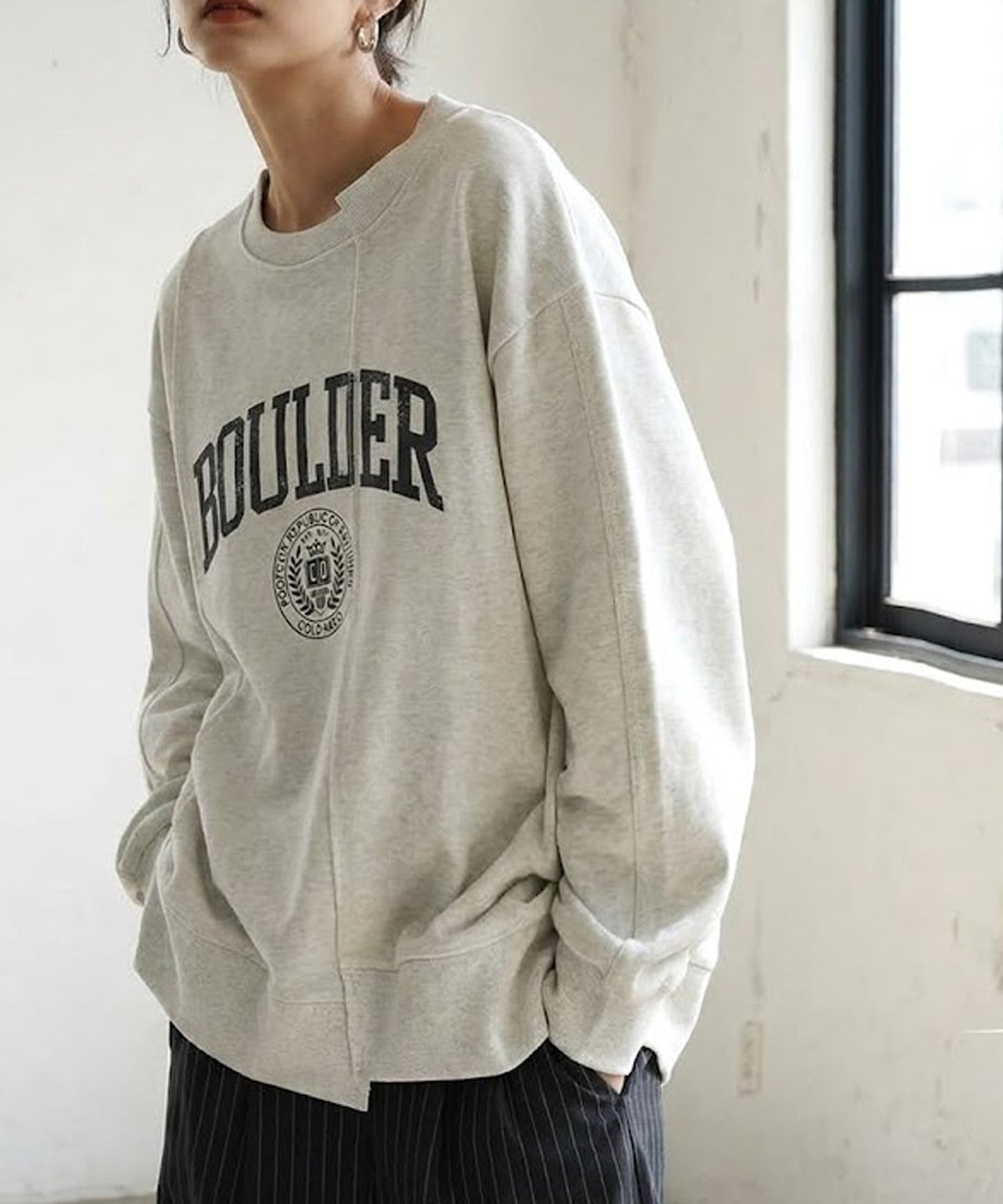 Remake-Style Sweatshirt Ladies