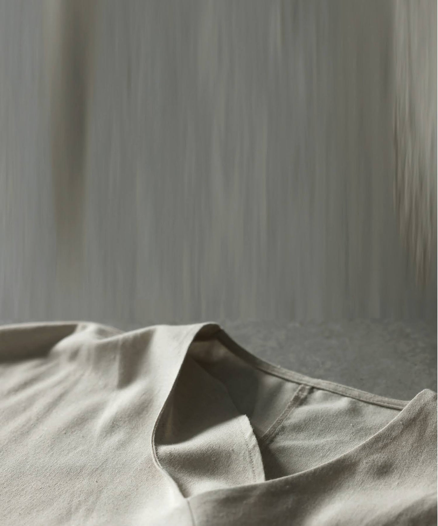 Linen-Touch French-Sleeve Dress Ladies