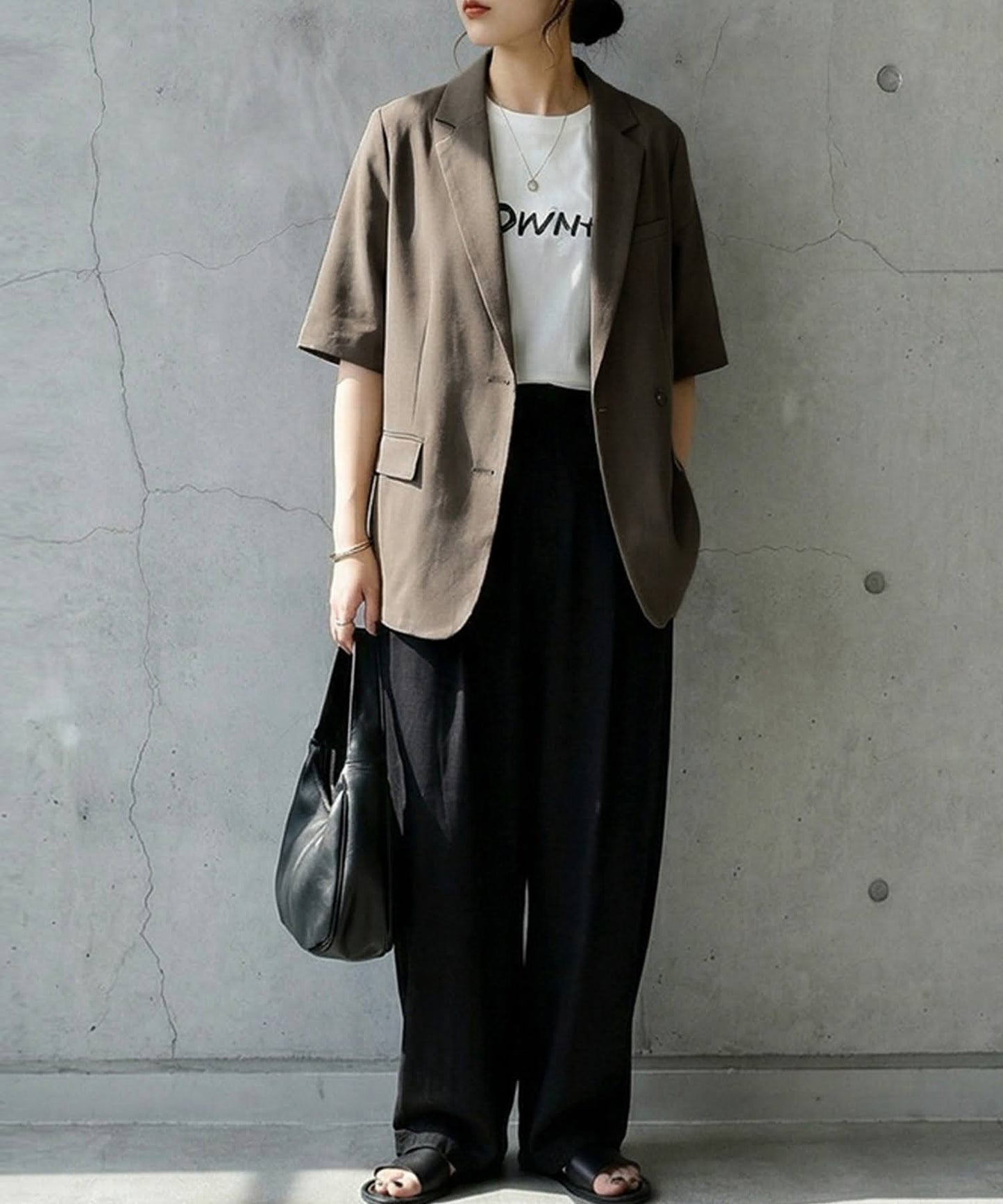 Linen Blend Tailored Jacket Ladies