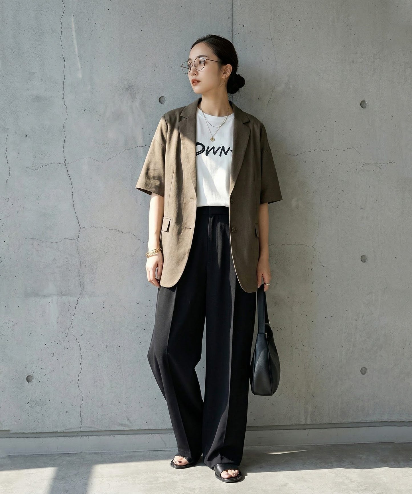 Linen Blend Tailored Jacket Ladies