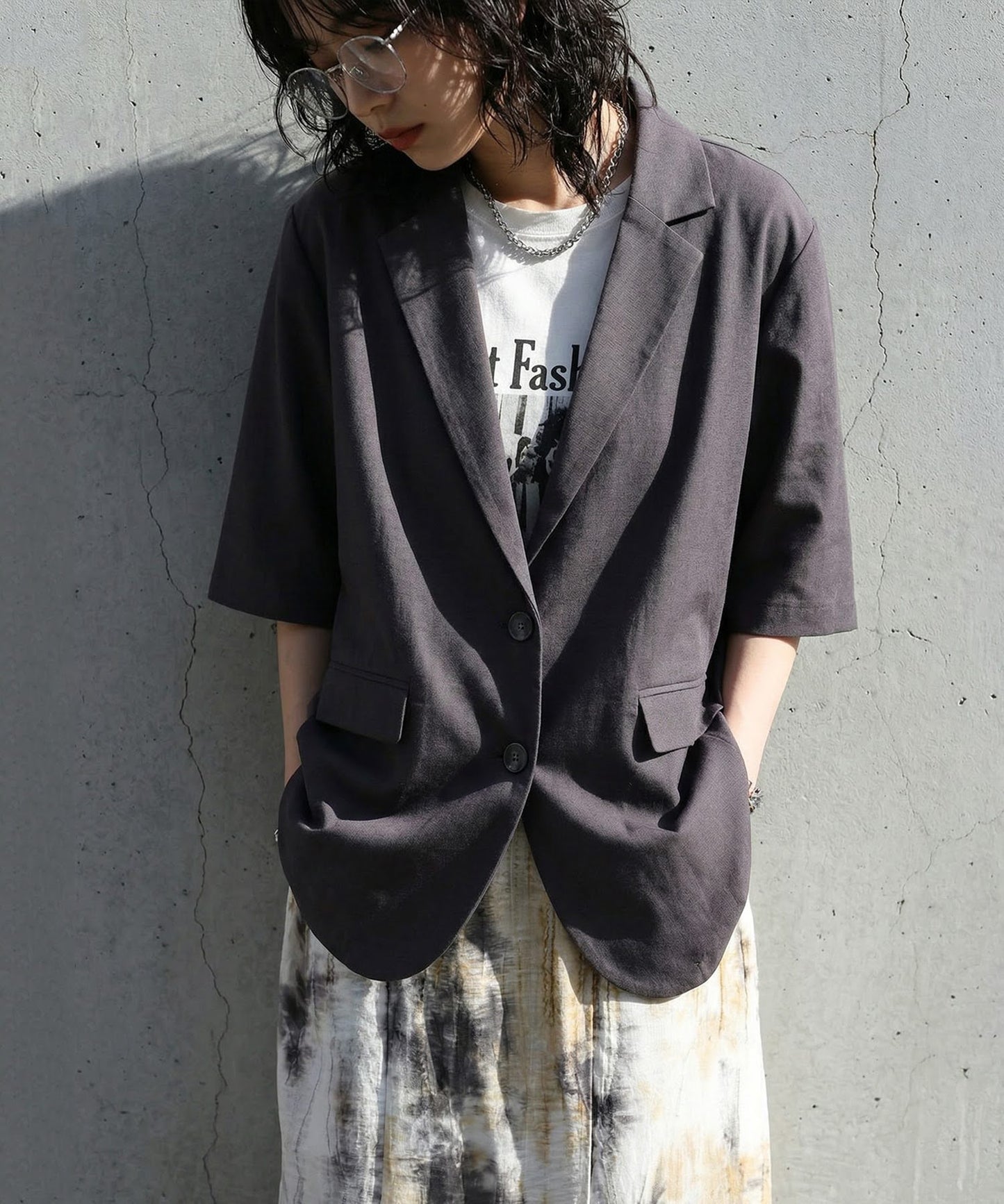 Linen Blend Tailored Jacket Ladies