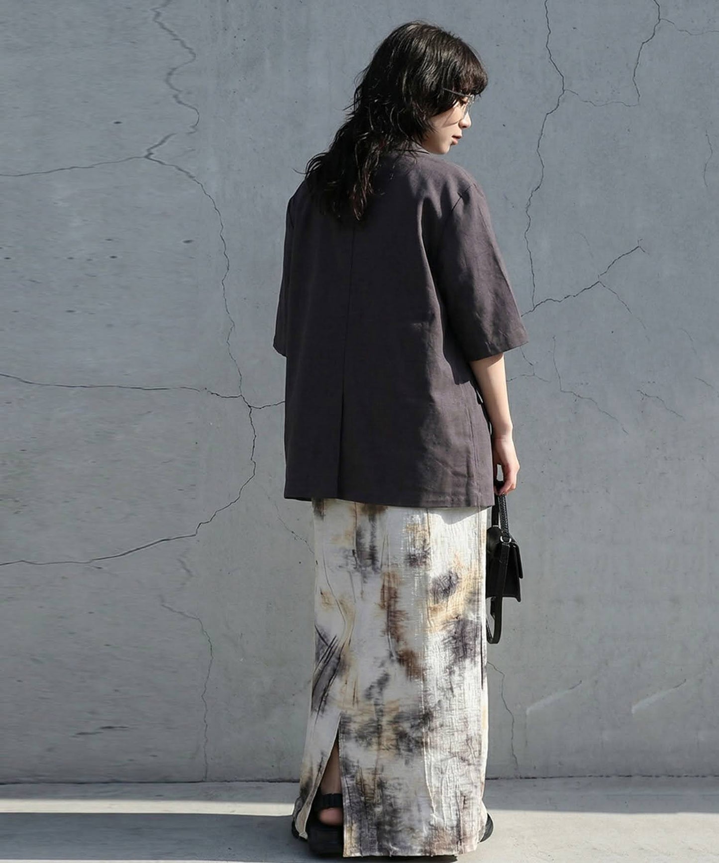 Linen Blend Tailored Jacket Ladies