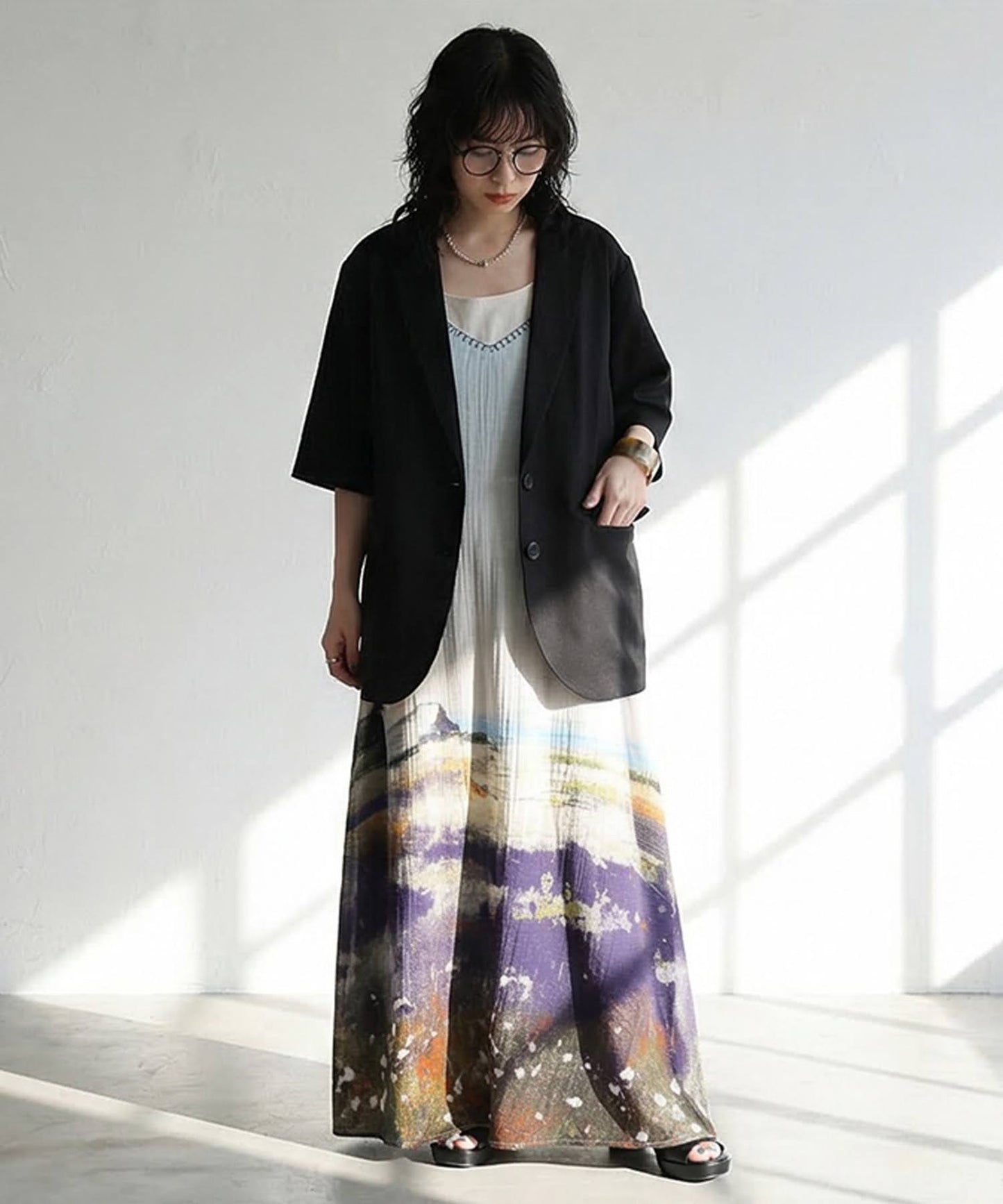 Linen Blend Tailored Jacket Ladies