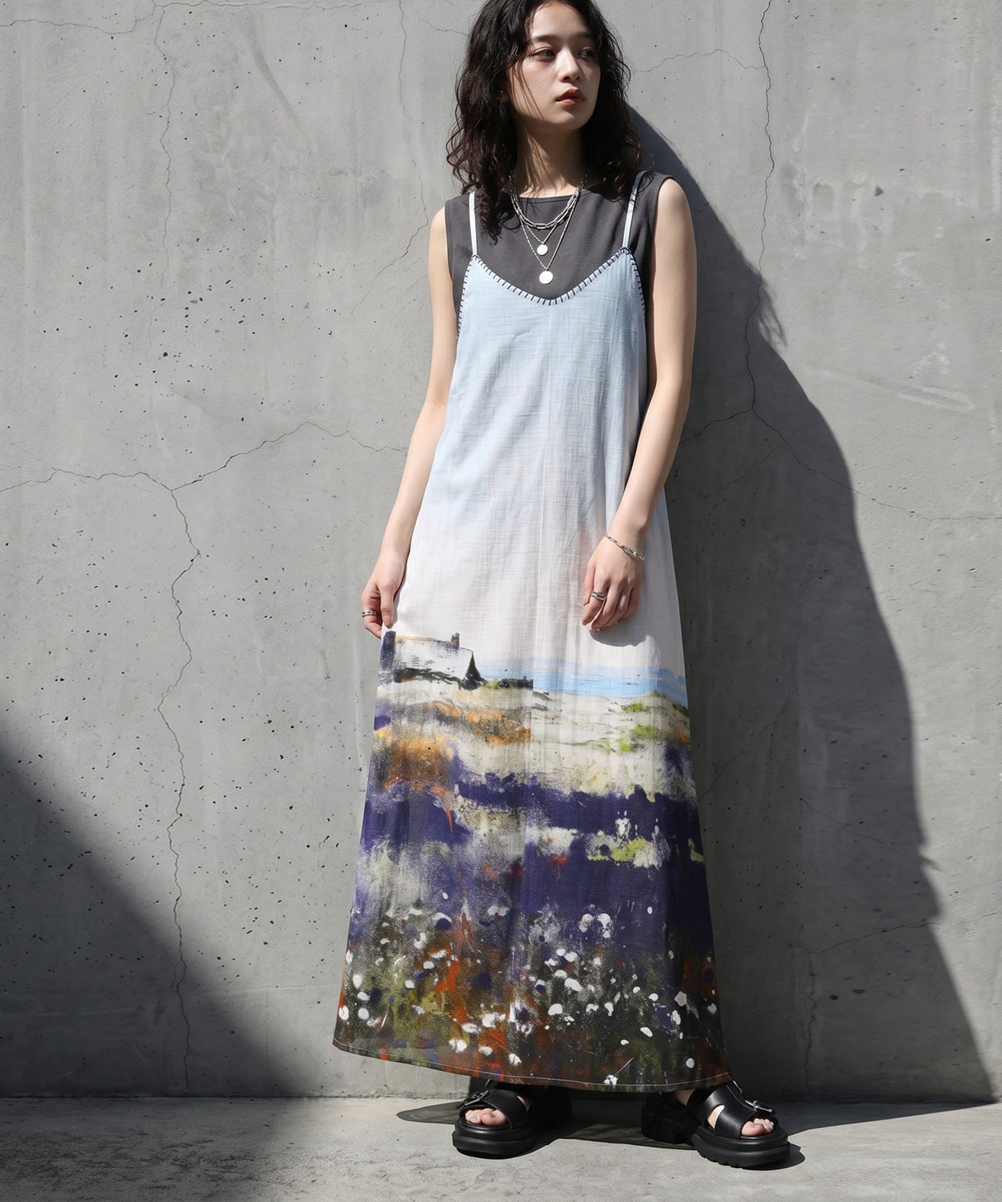 Linen Blend Tank Top Ladies