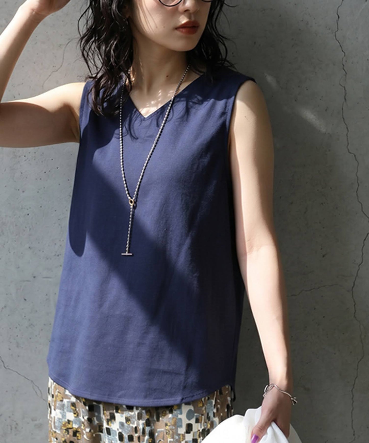 Linen Blend Tank Top Ladies