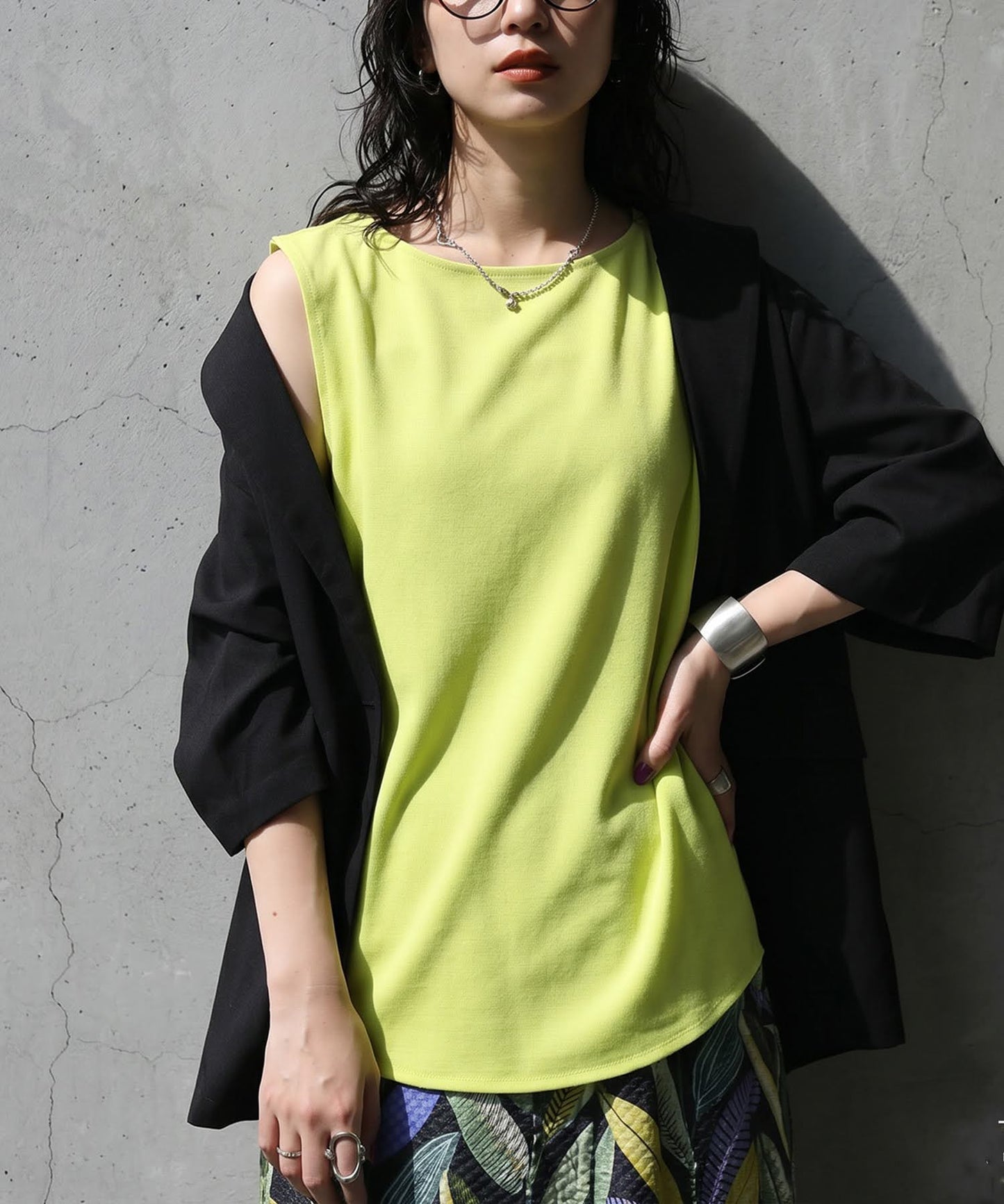 Linen Blend Tank Top Ladies