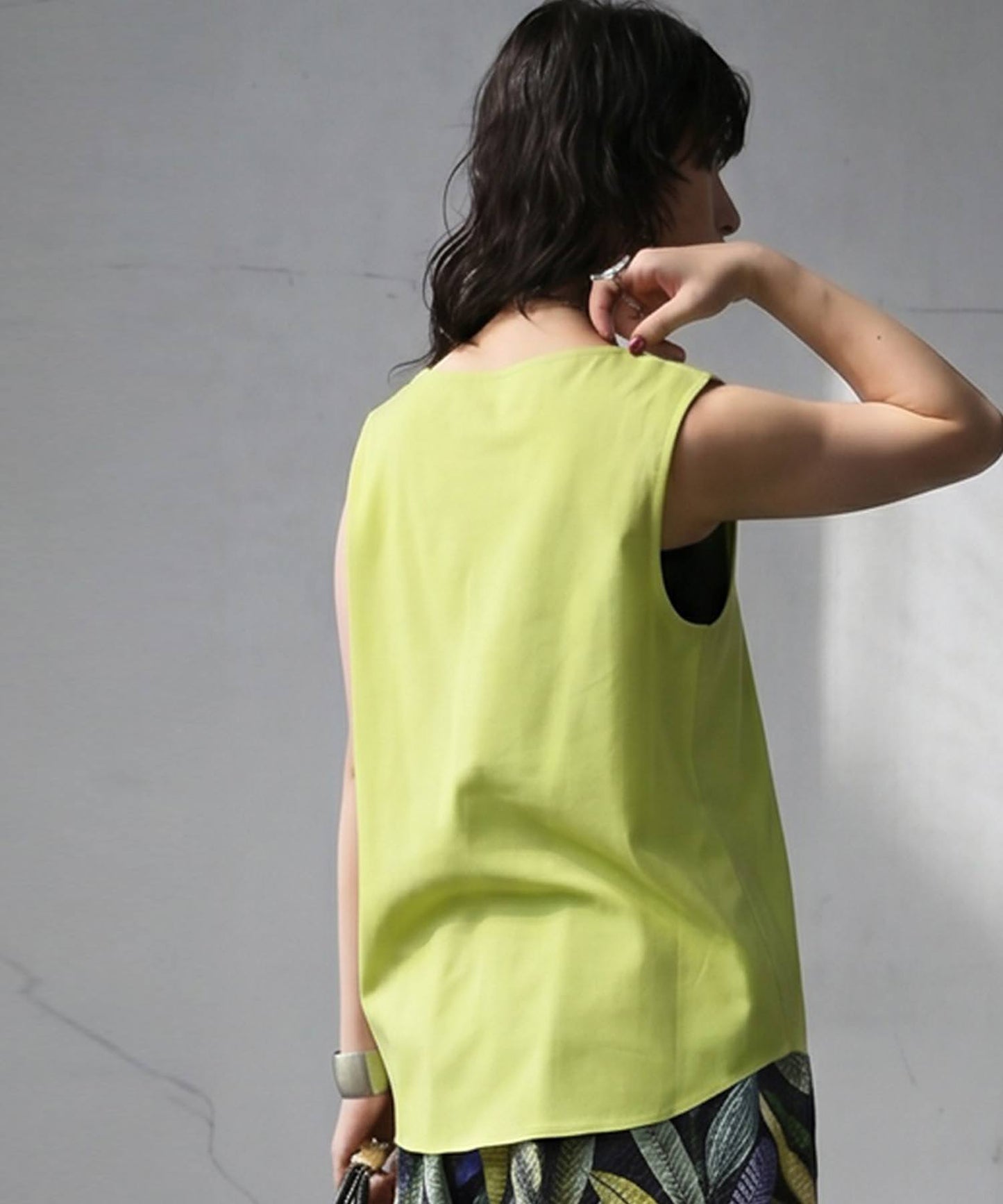 Linen Blend Tank Top Ladies