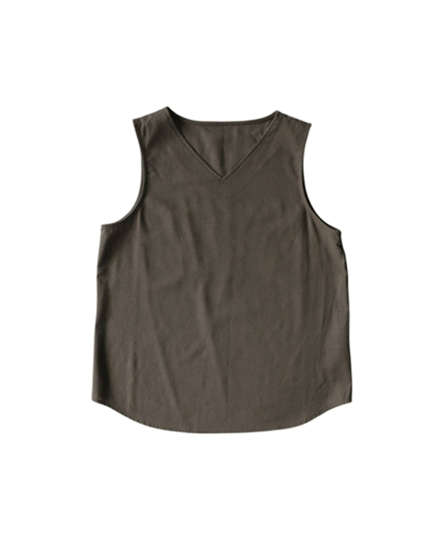 Linen Blend Tank Top Ladies
