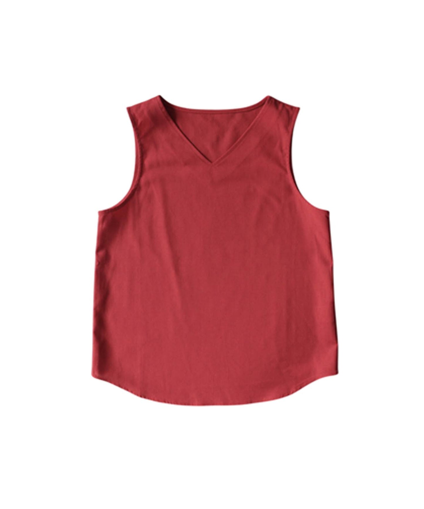Linen Blend Tank Top Ladies