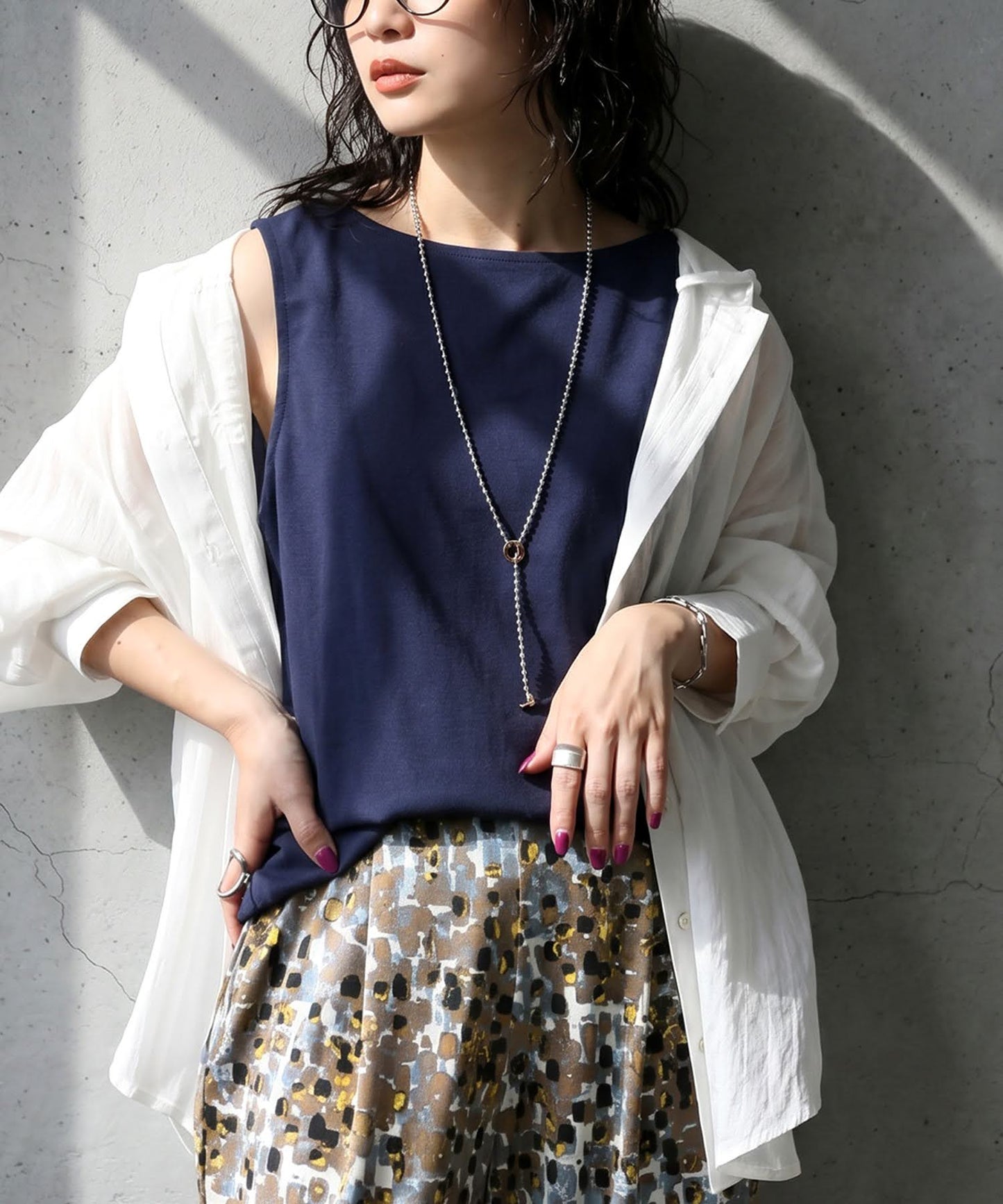 Linen Blend Tank Top Ladies