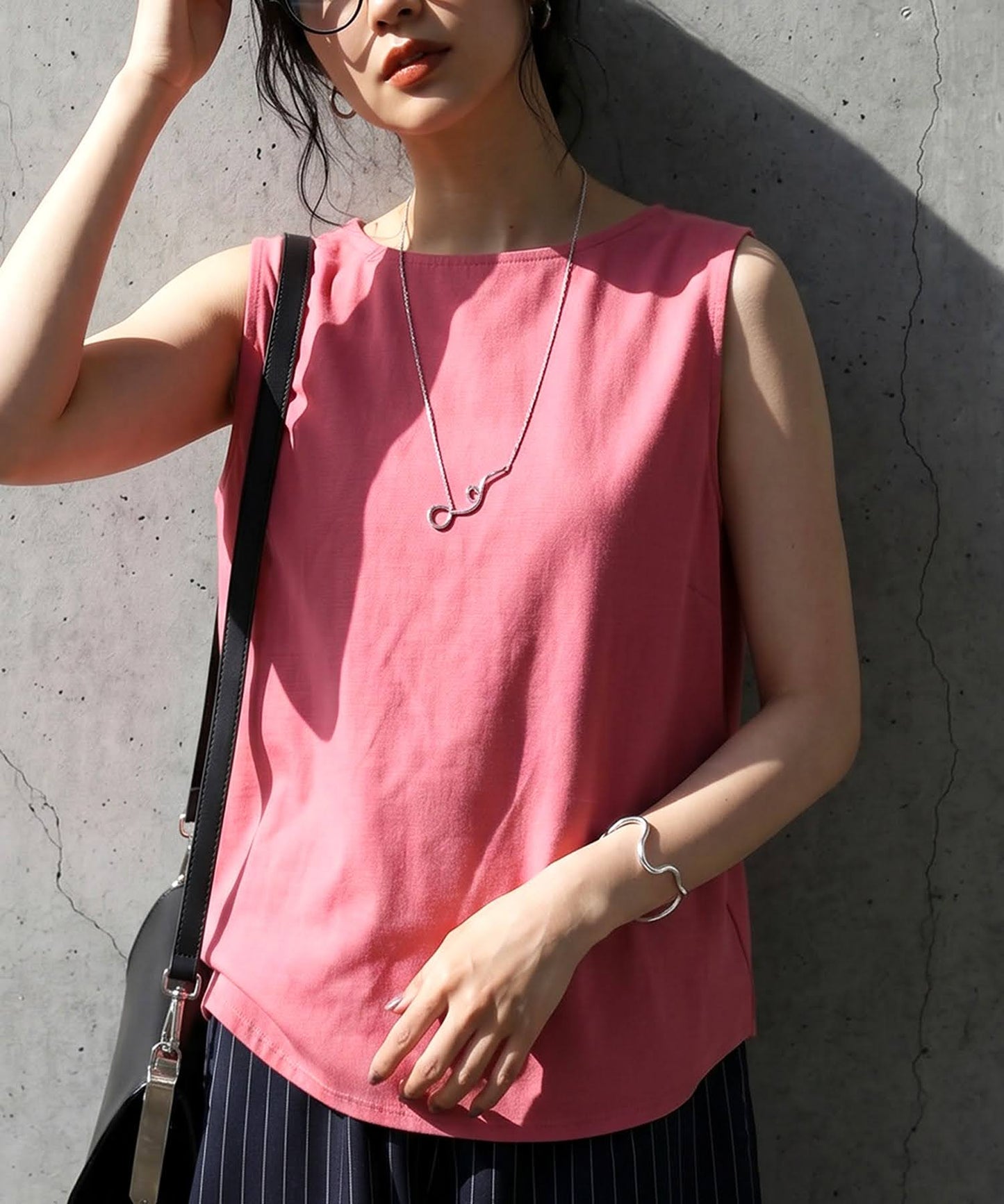 Linen Blend Tank Top Ladies