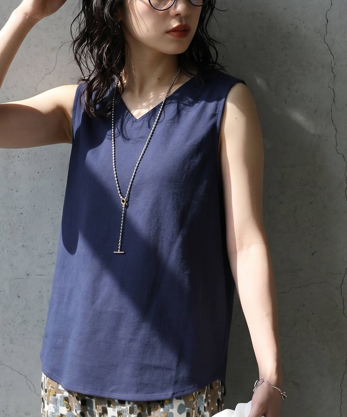 Linen Blend Tank Top Ladies