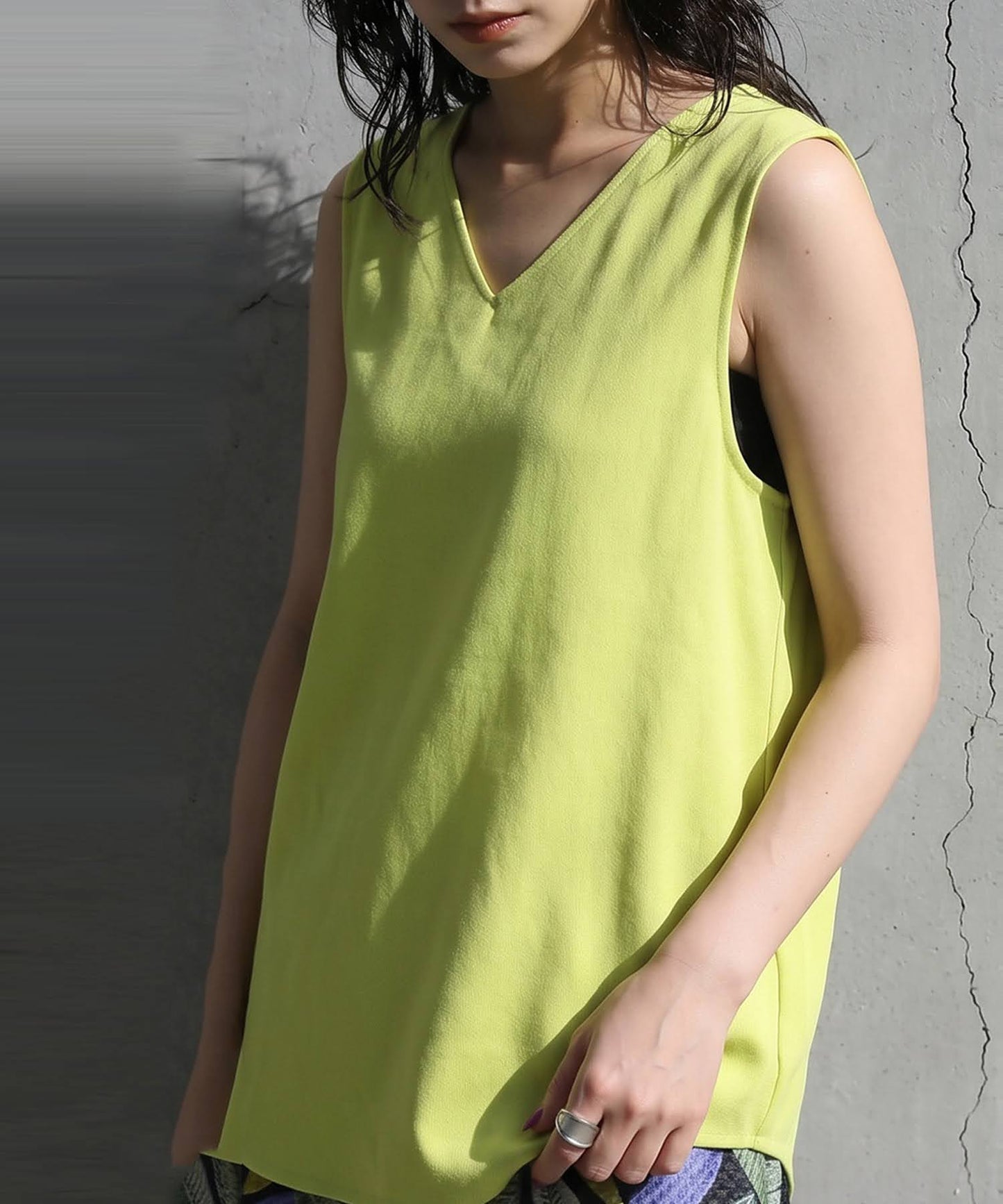 Linen Blend Tank Top Ladies