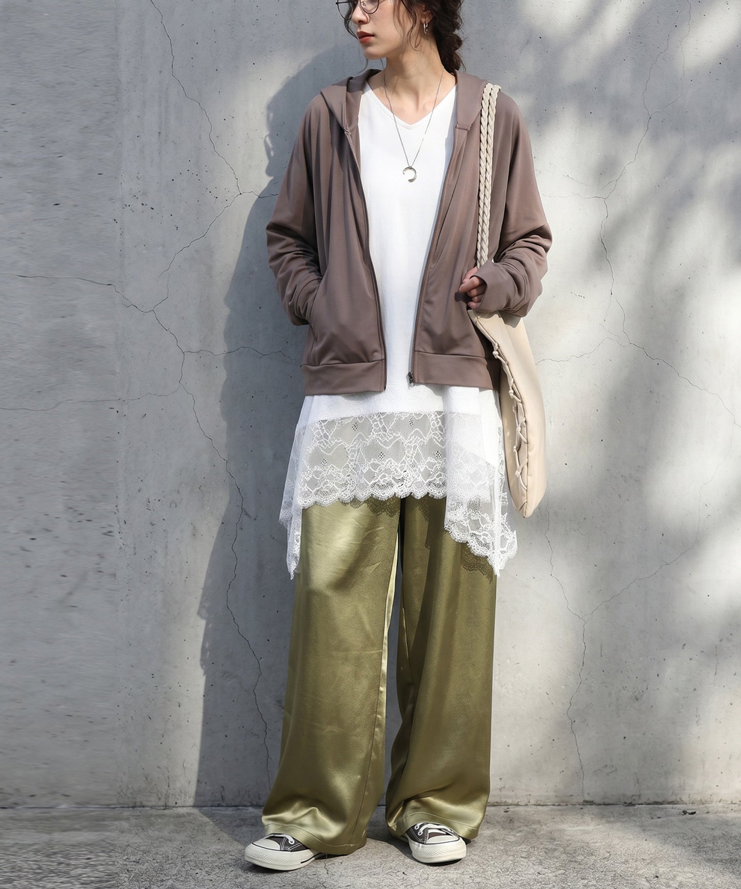 Cool-Touch, Lace-Hem Layered Tank Top Ladies