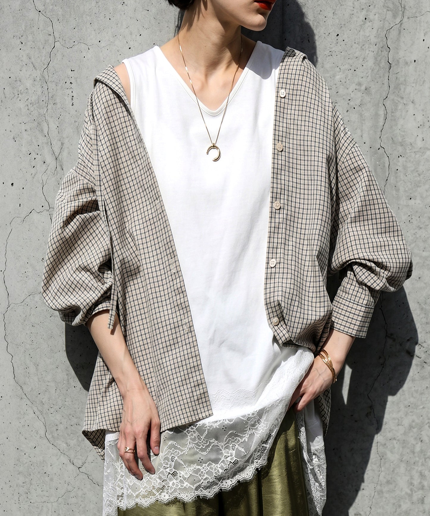 Cool-Touch, Lace-Hem Layered Tank Top Ladies