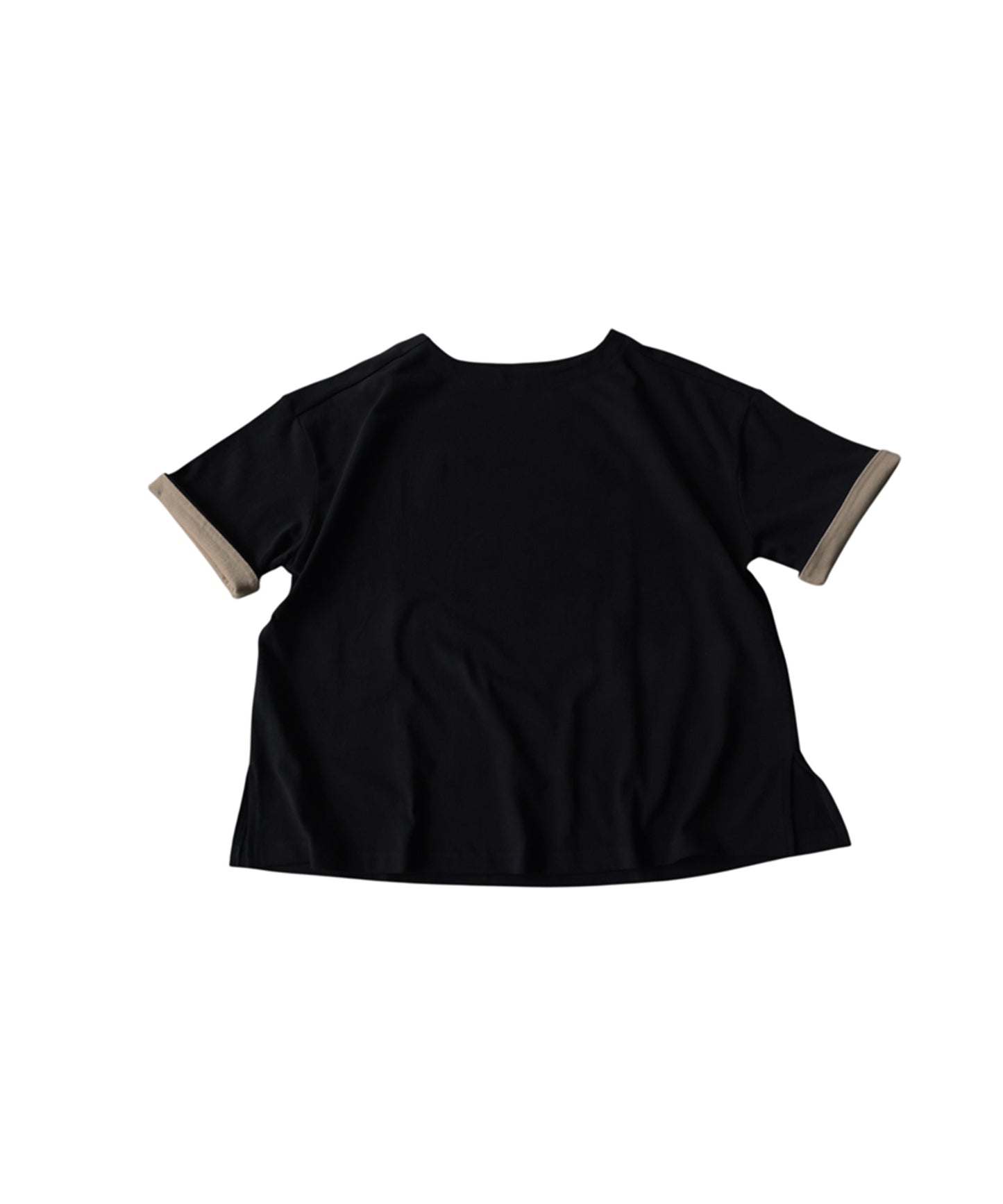 Powder Touch 100% Cotton Boat Neck Color Block T-Shirt Ladies