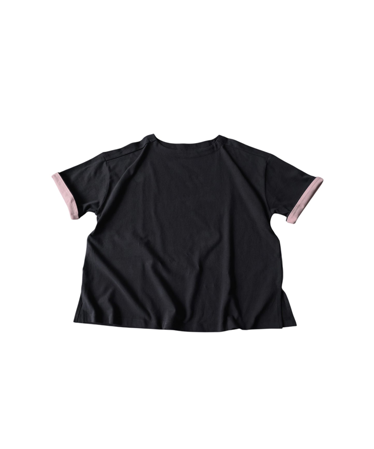 Powder Touch 100% Cotton Boat Neck Color Block T-Shirt Ladies