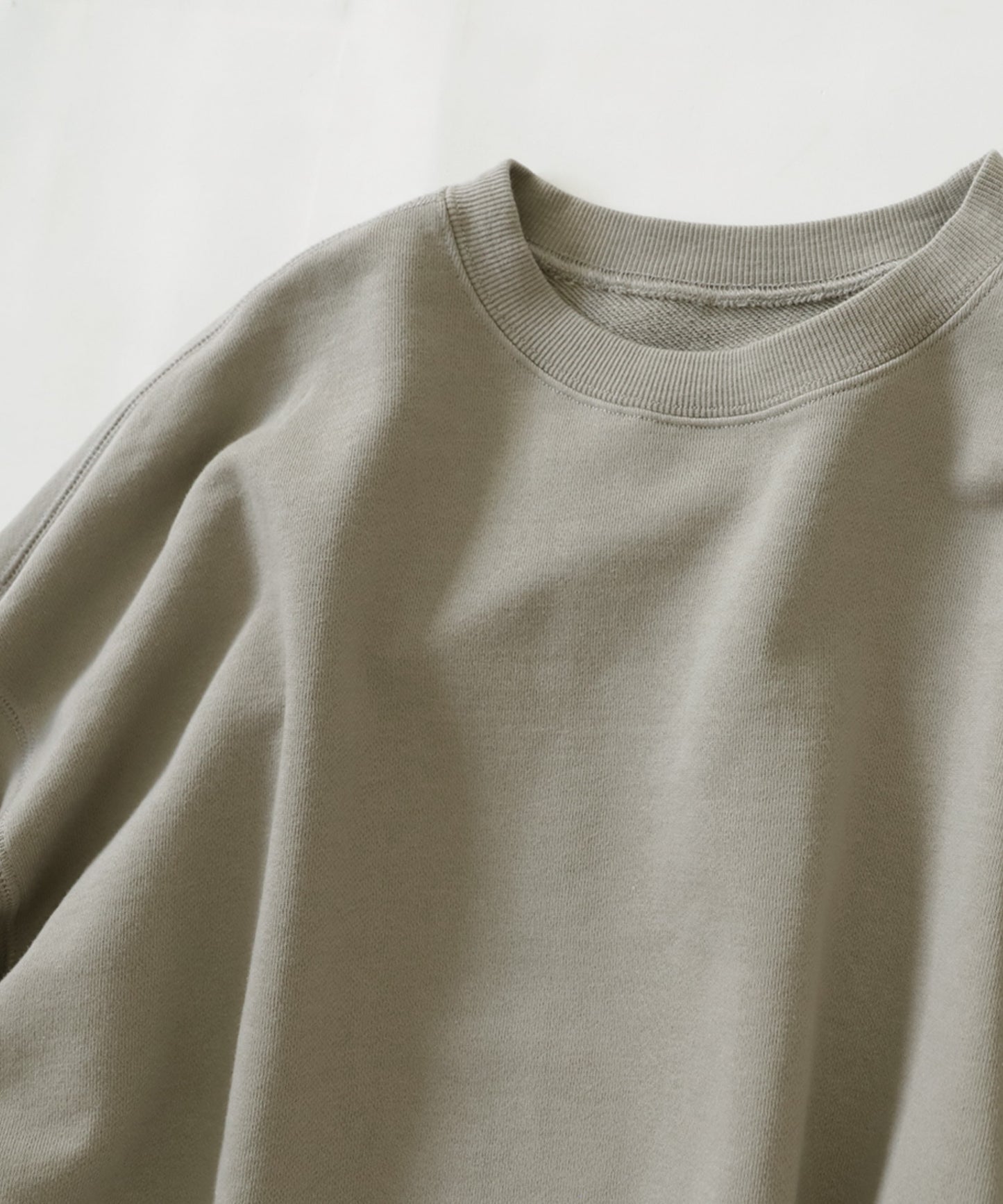 Short length Plullover Ladies sweatshirt pile fabric