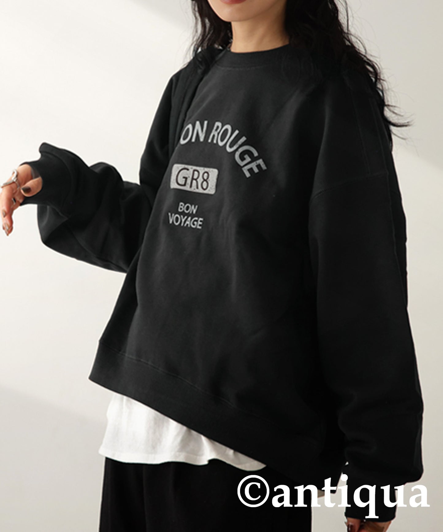 Logo color pullover Ladies