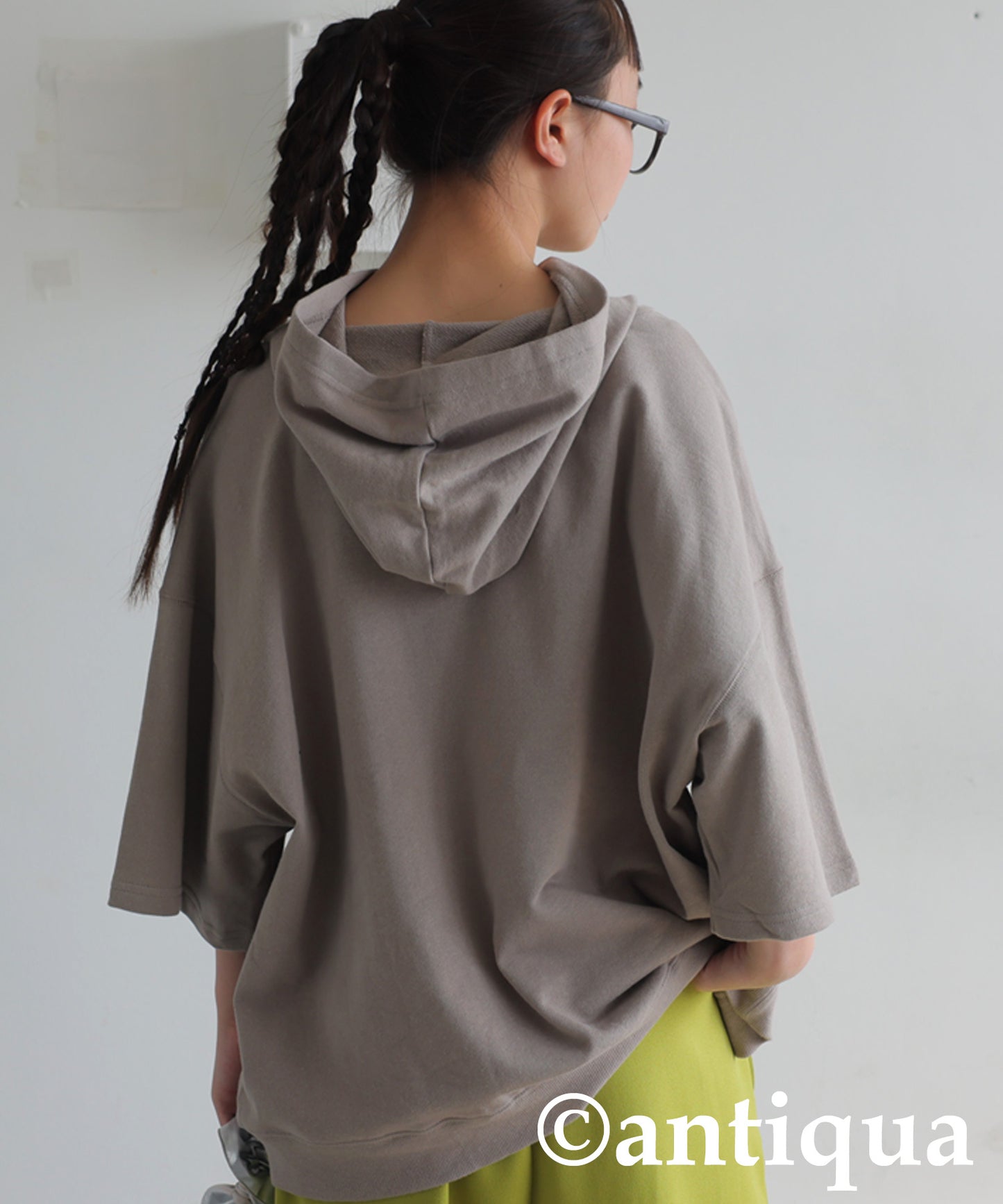 Junior 100% Cotton Fleece Short Hoodie