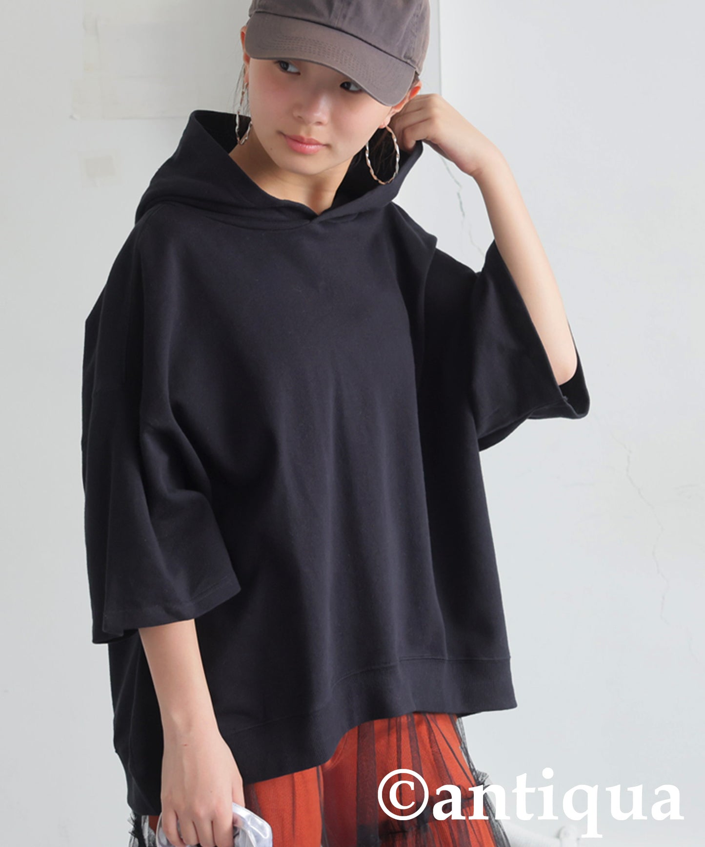 Junior 100% Cotton Fleece Short Hoodie