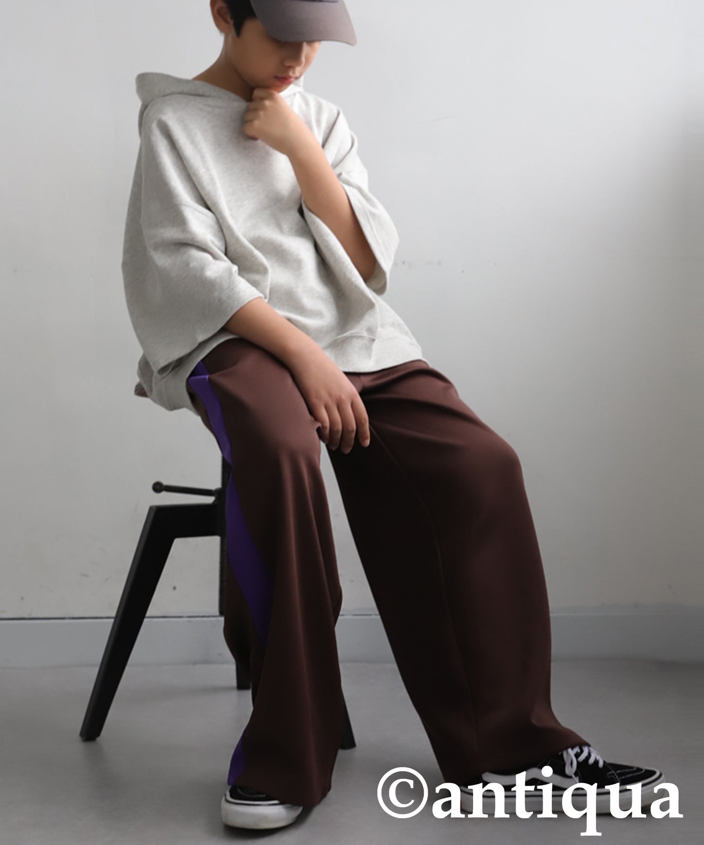 Junior 100% Cotton Fleece Short Hoodie