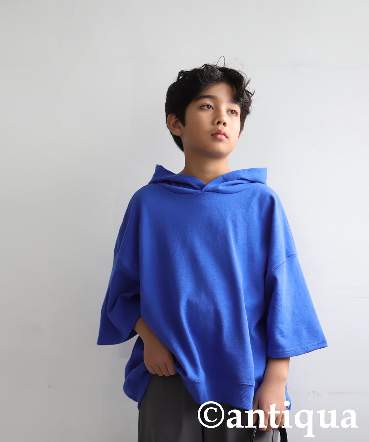 Junior 100% Cotton Fleece Short Hoodie