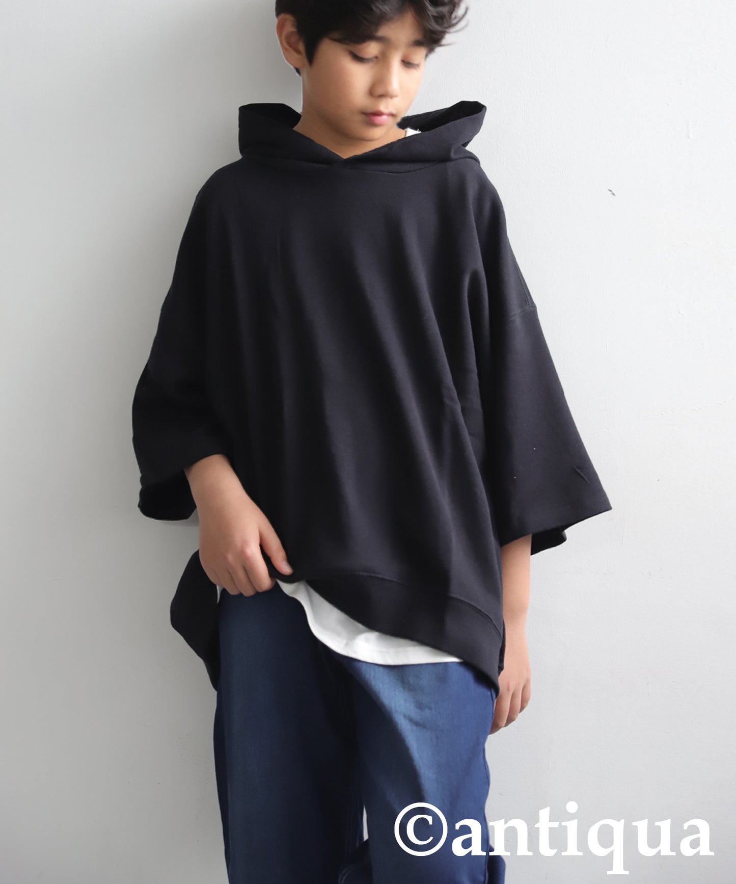 Junior 100% Cotton Fleece Short Hoodie