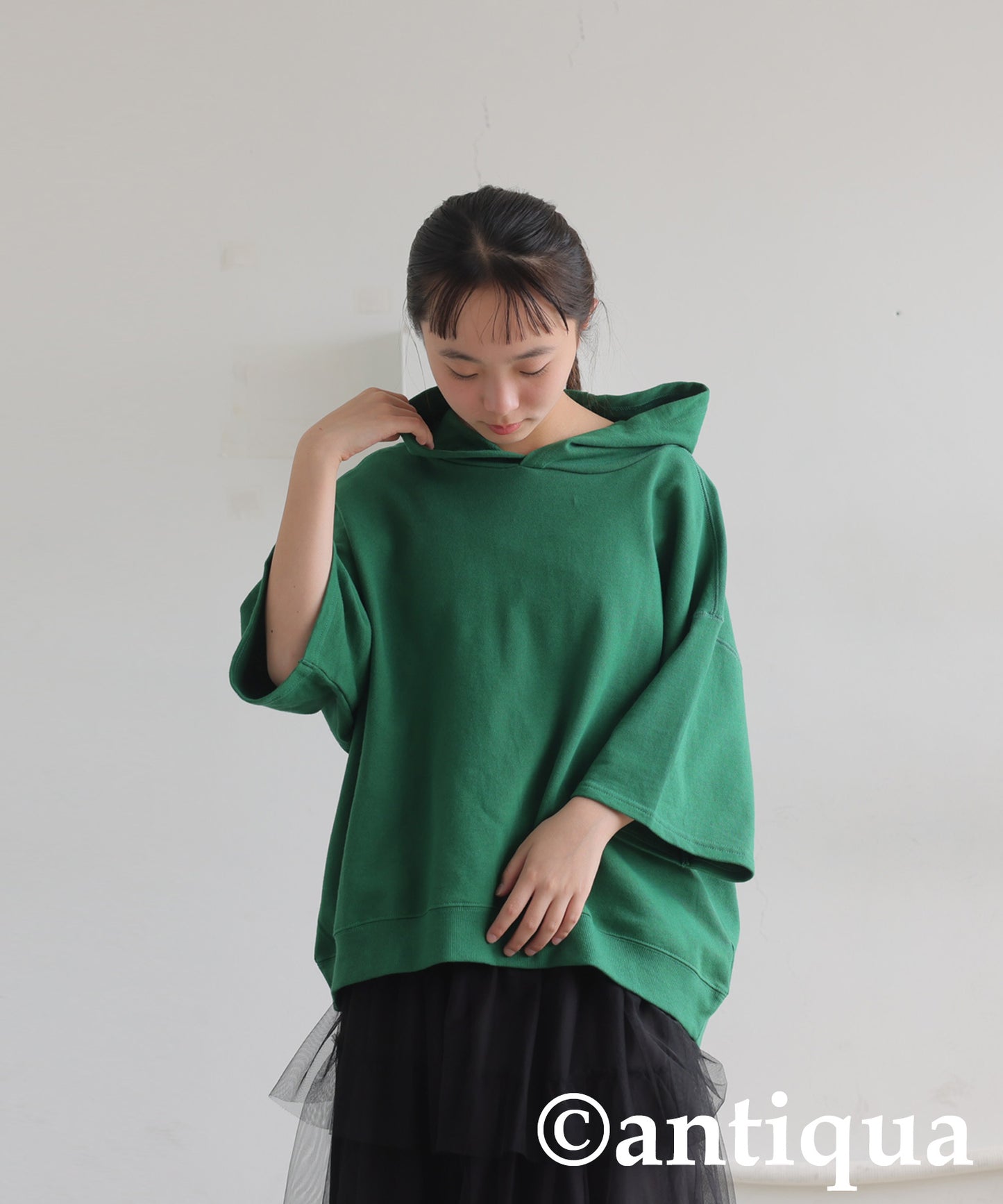 Junior 100% Cotton Fleece Short Hoodie