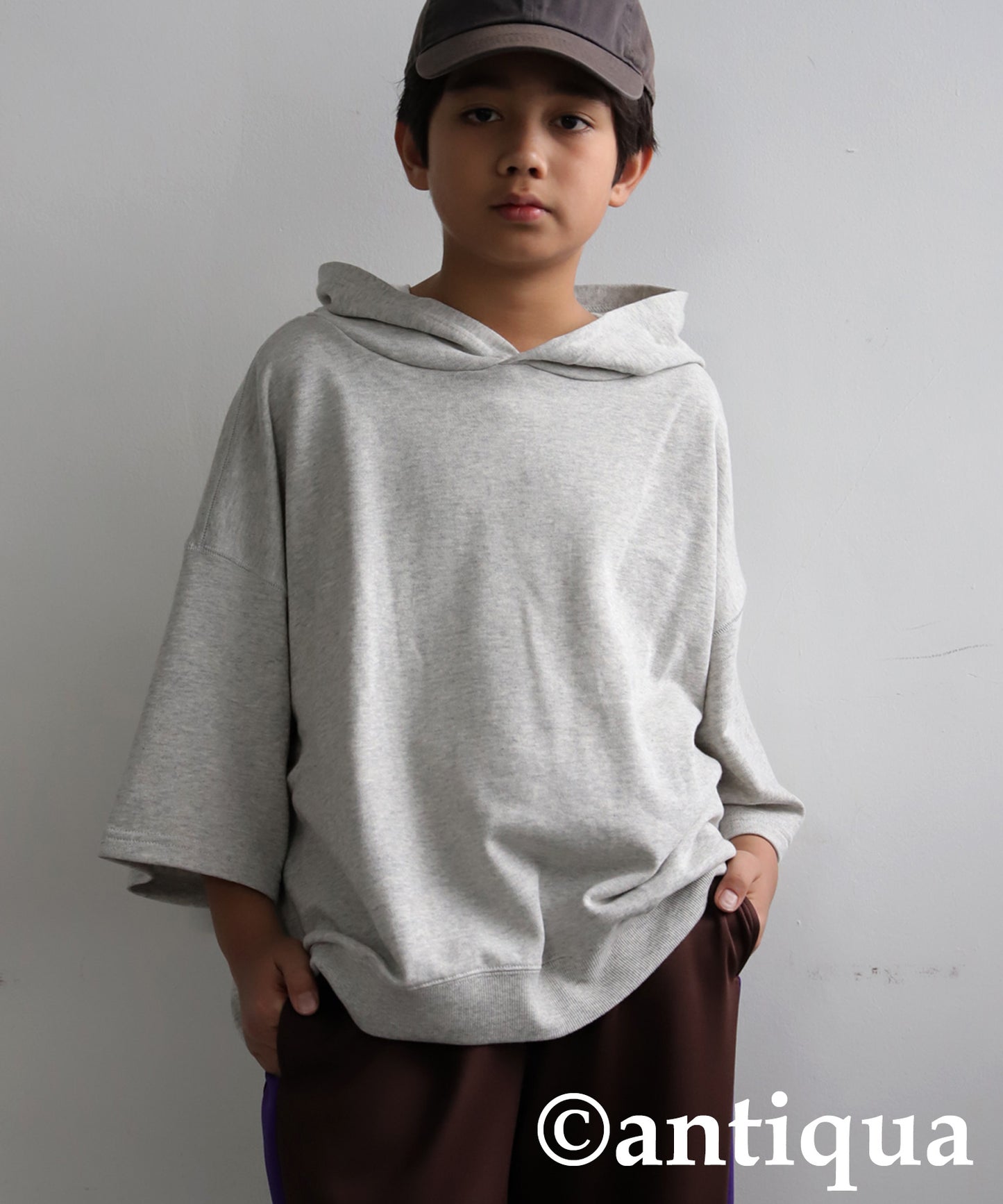 Junior 100% Cotton Fleece Short Hoodie