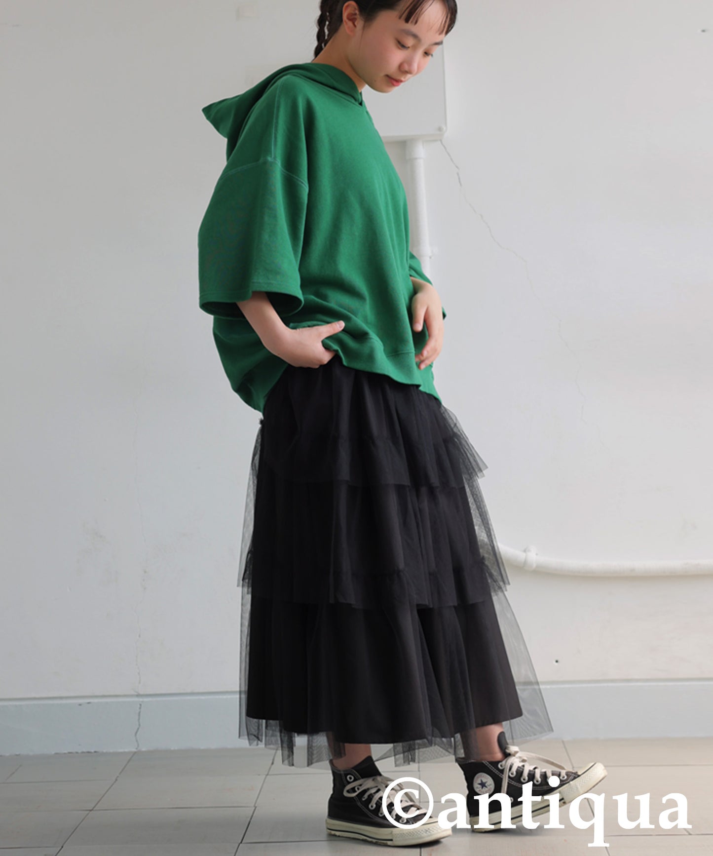 Junior 100% Cotton Fleece Short Hoodie