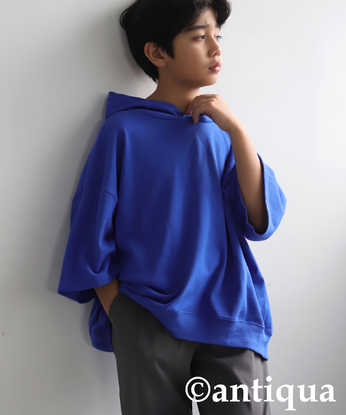 Junior 100% Cotton Fleece Short Hoodie