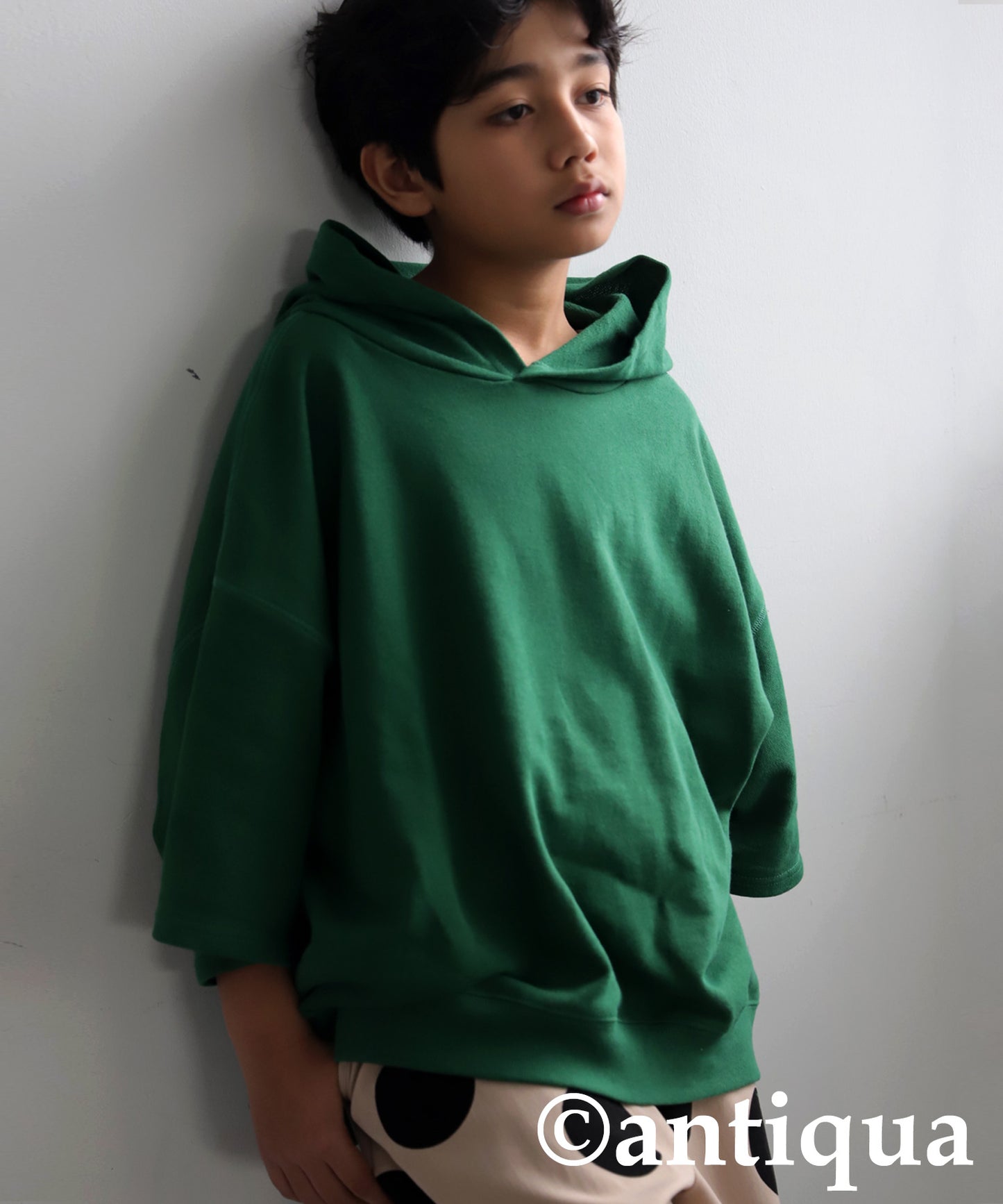 Junior 100% Cotton Fleece Short Hoodie