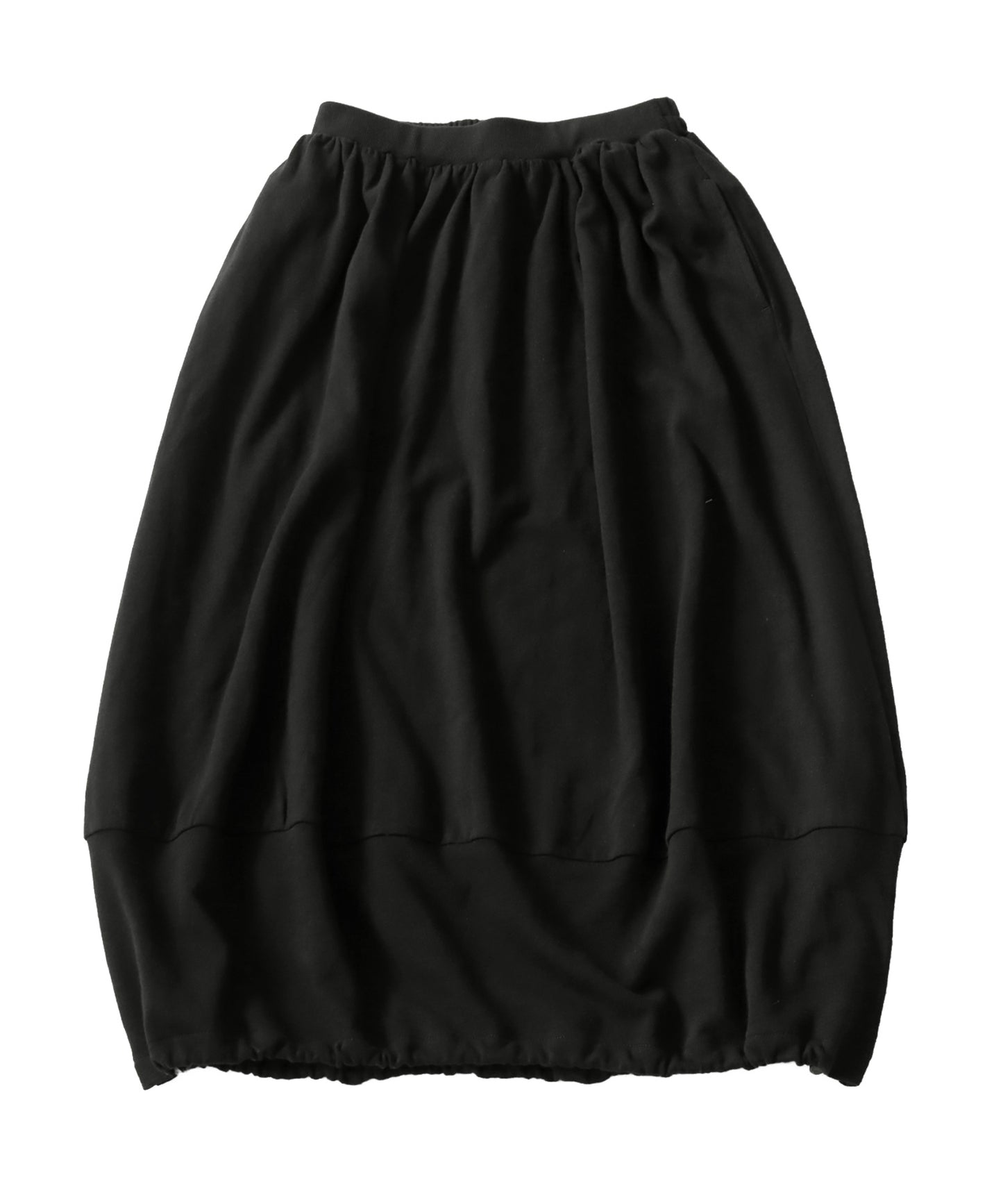 Ladies baloon long skirt with french terry