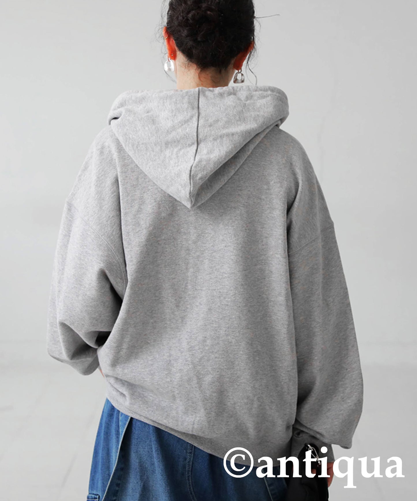 Ladies Hoodie Long Sleeve Cotton 100% french terry