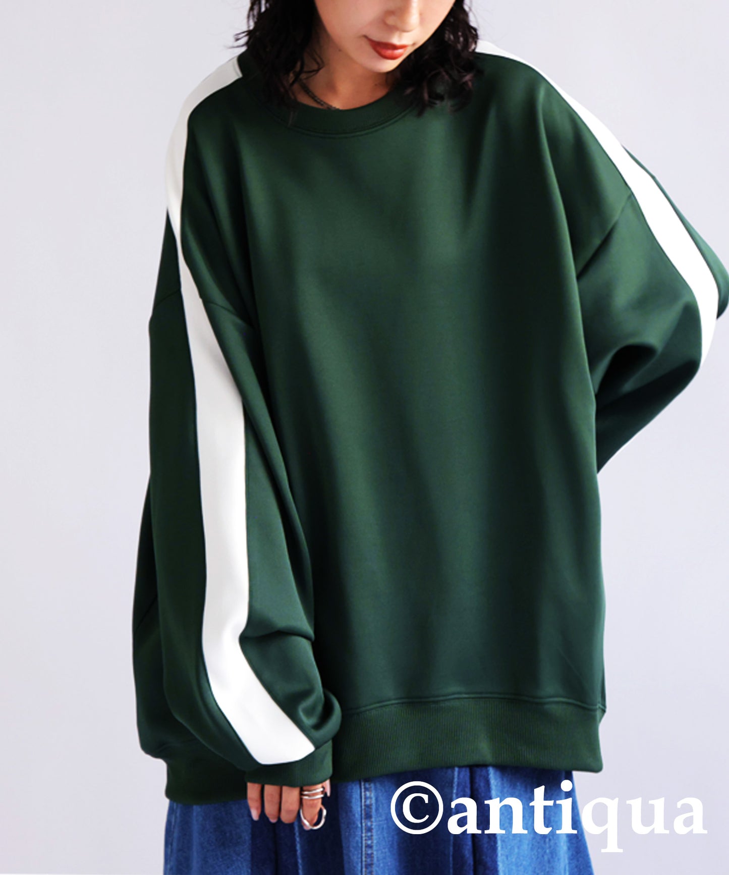 Line color pullover Ladies