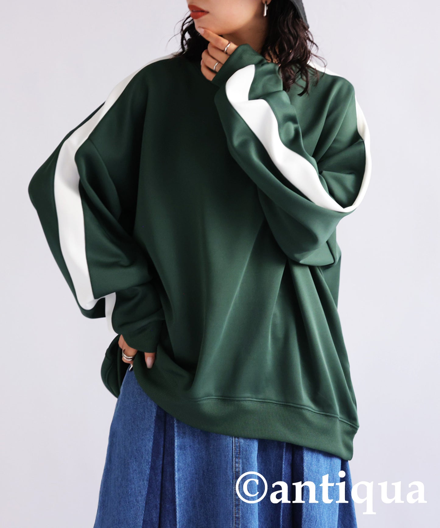 Line color pullover Ladies