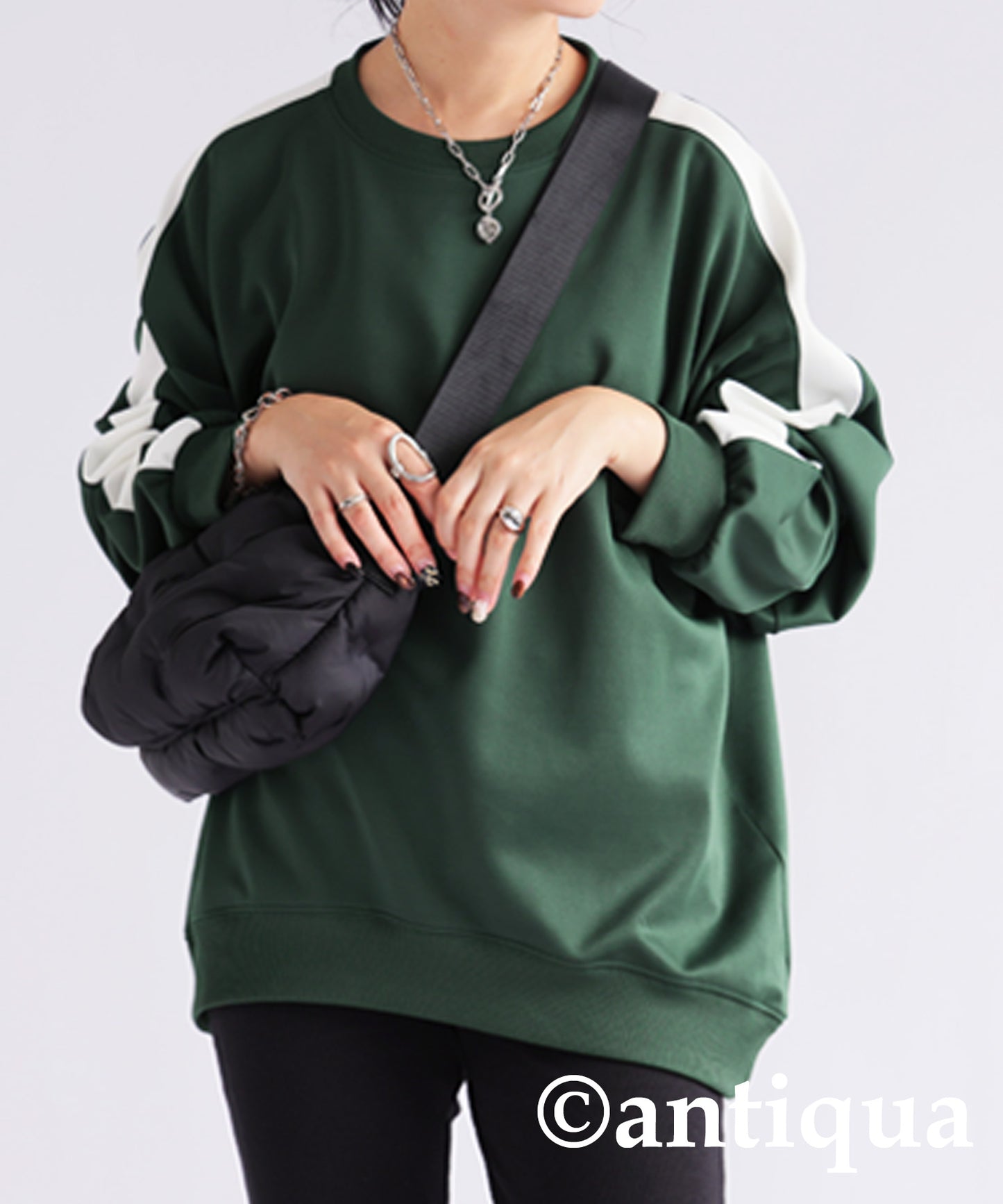 Line color pullover Ladies