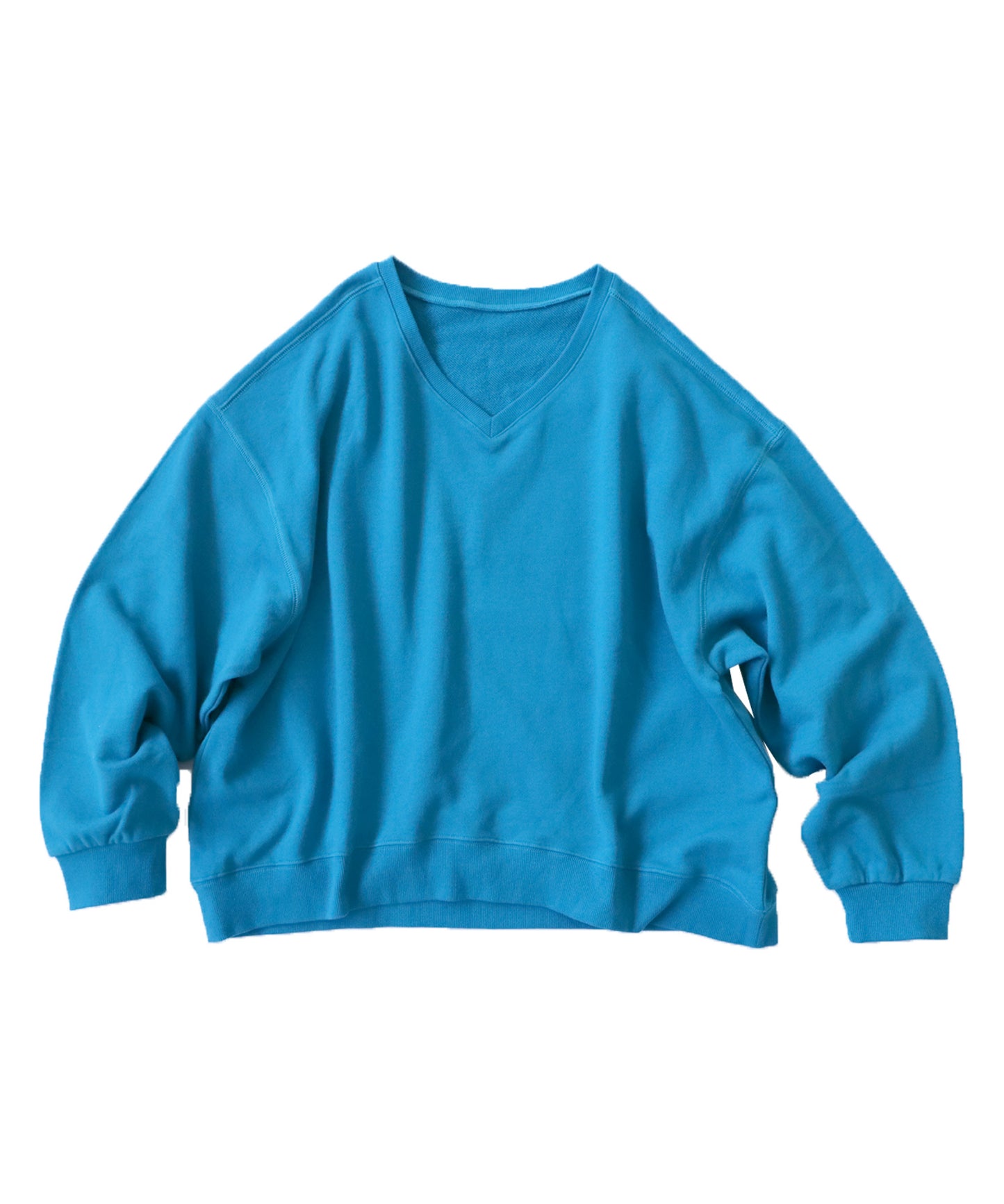 Pile Fabric V-Neck Sweatshirt Ladies