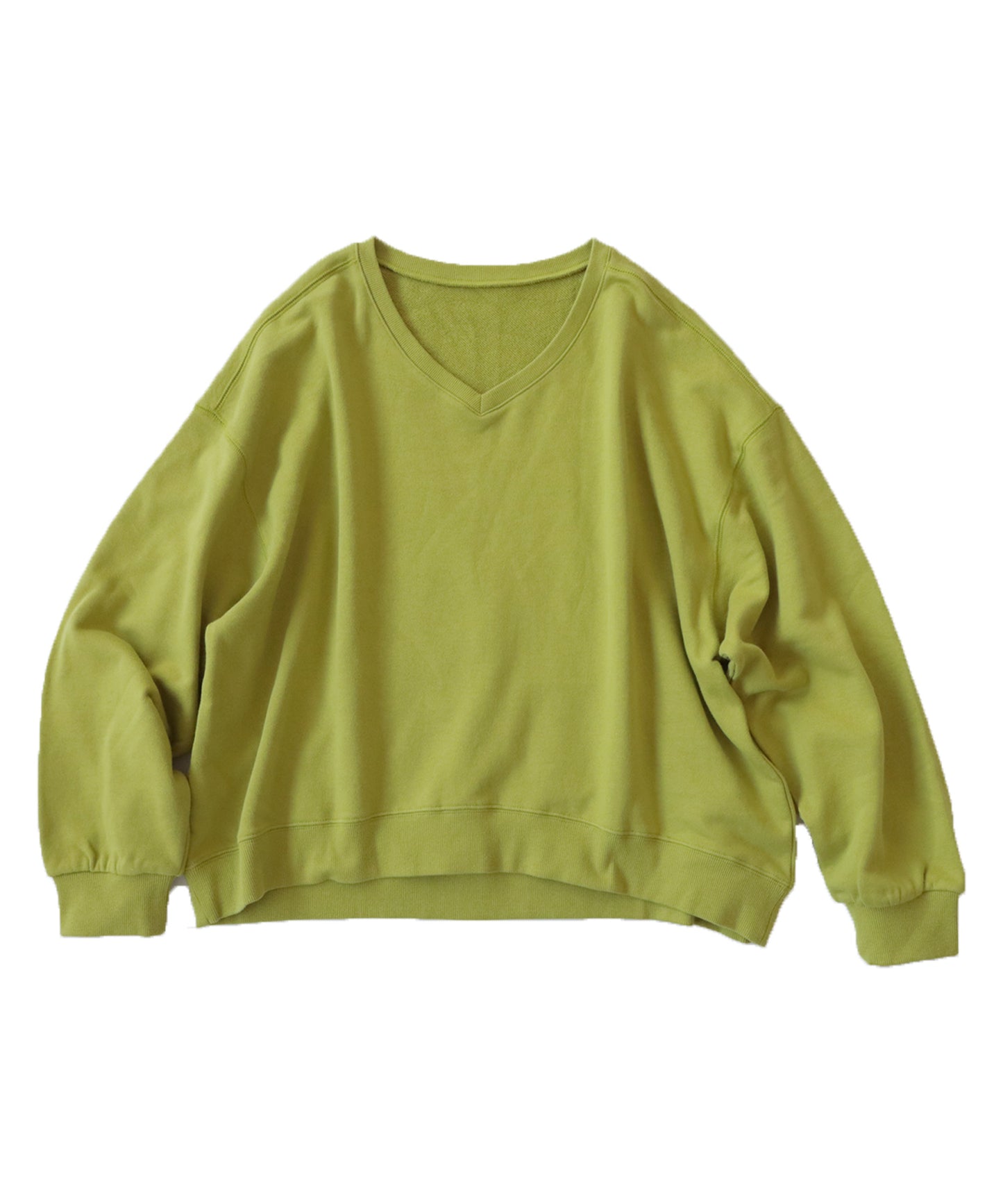 Pile Fabric V-Neck Sweatshirt Ladies