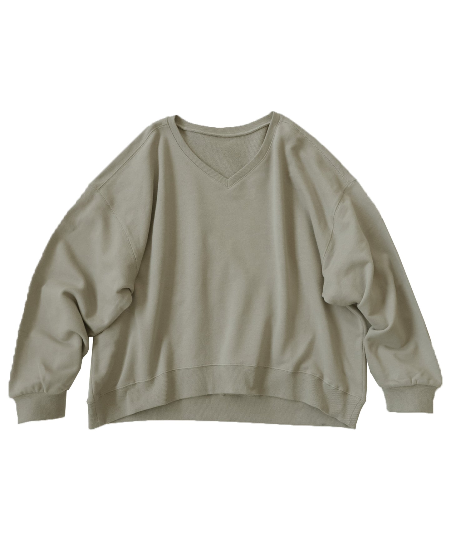 Pile Fabric V-Neck Sweatshirt Ladies