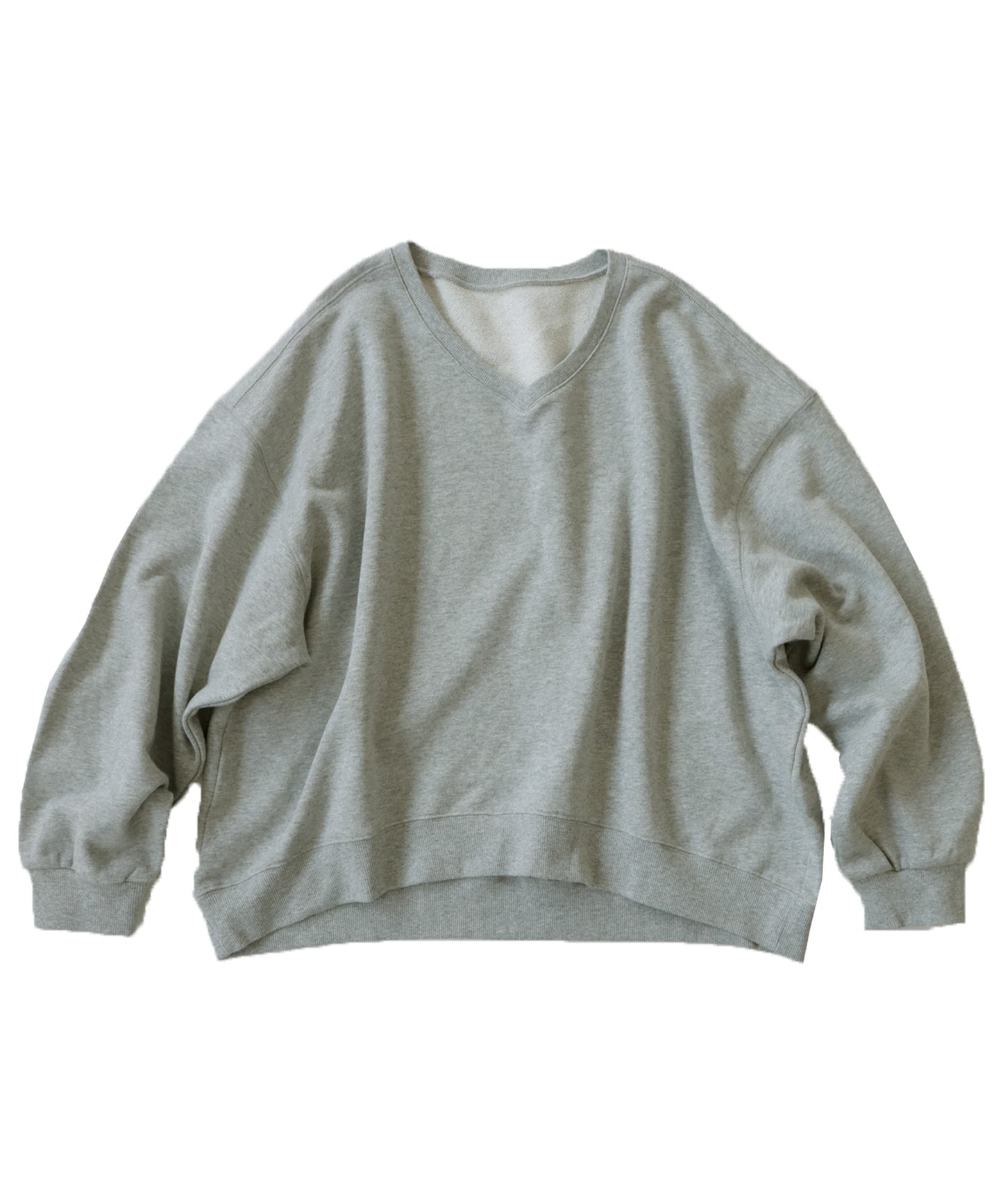 Pile Fabric V-Neck Sweatshirt Ladies