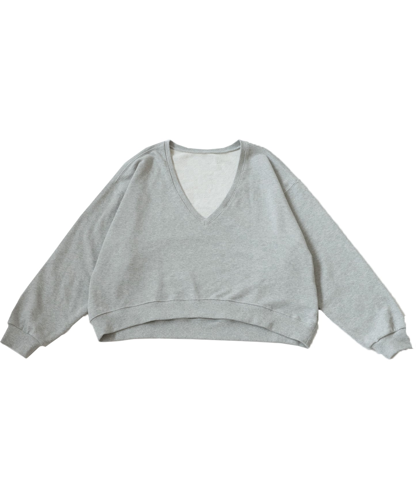 Pile Fabric V-Neck Sweatshirt Ladies