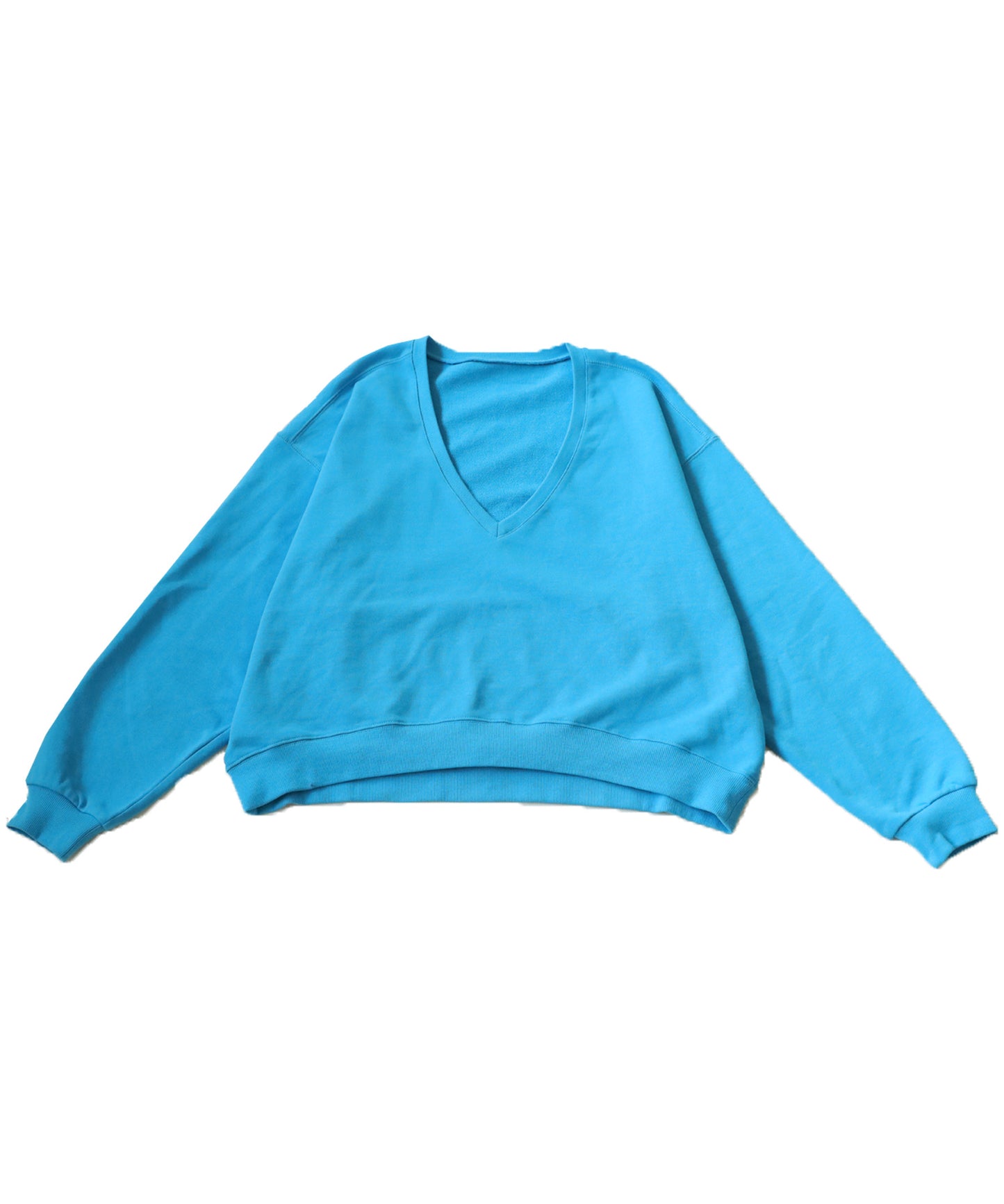 Pile Fabric V-Neck Sweatshirt Ladies