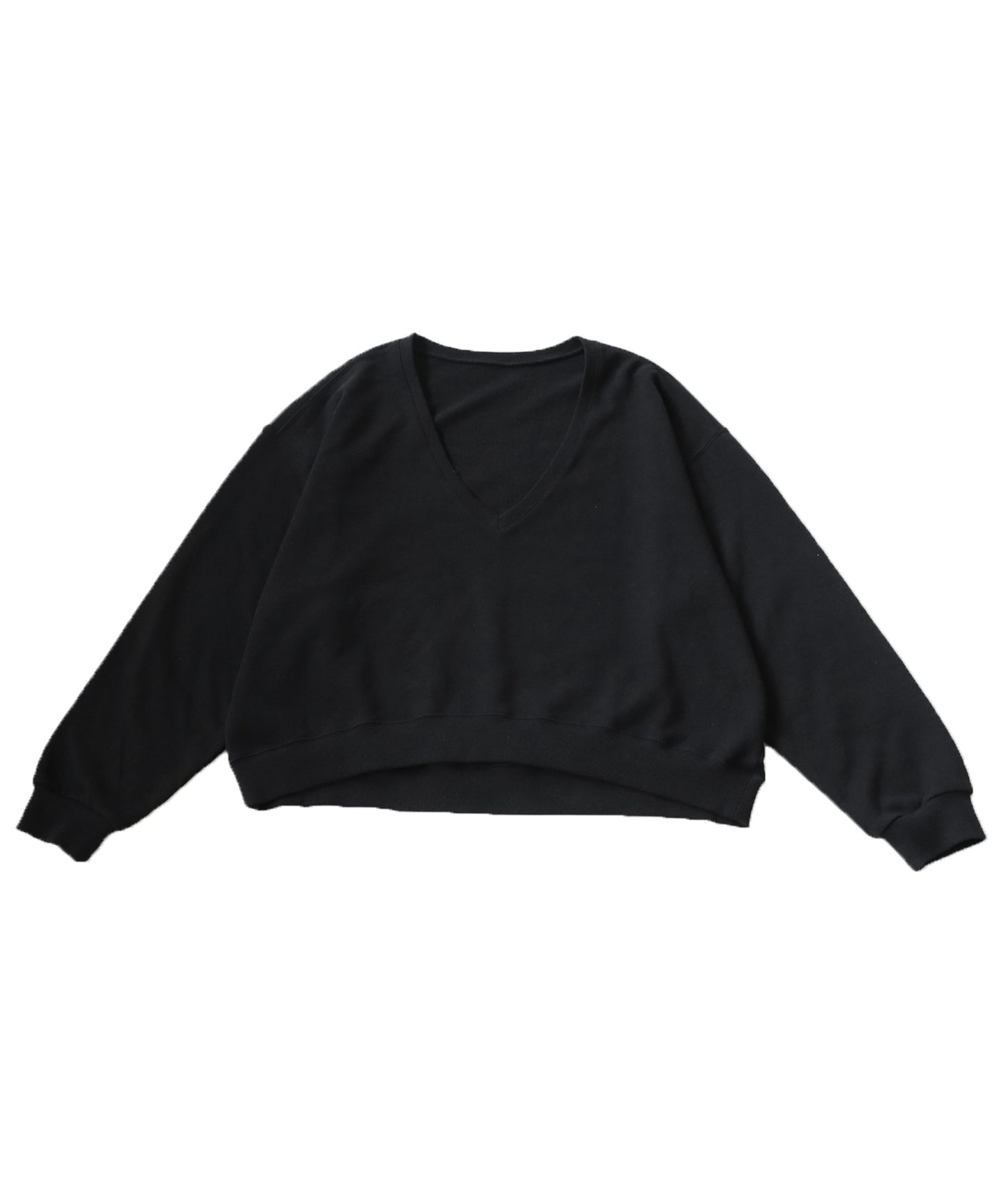 Pile Fabric V-Neck Sweatshirt Ladies