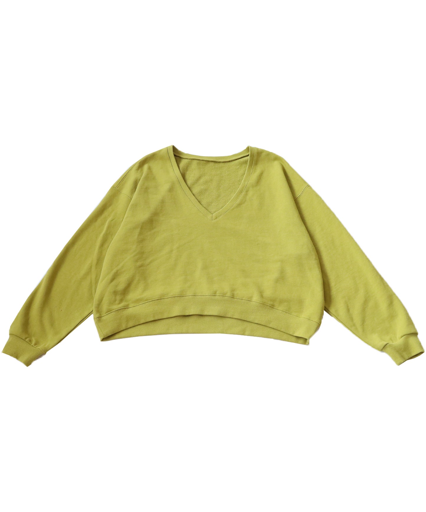 Pile Fabric V-Neck Sweatshirt Ladies