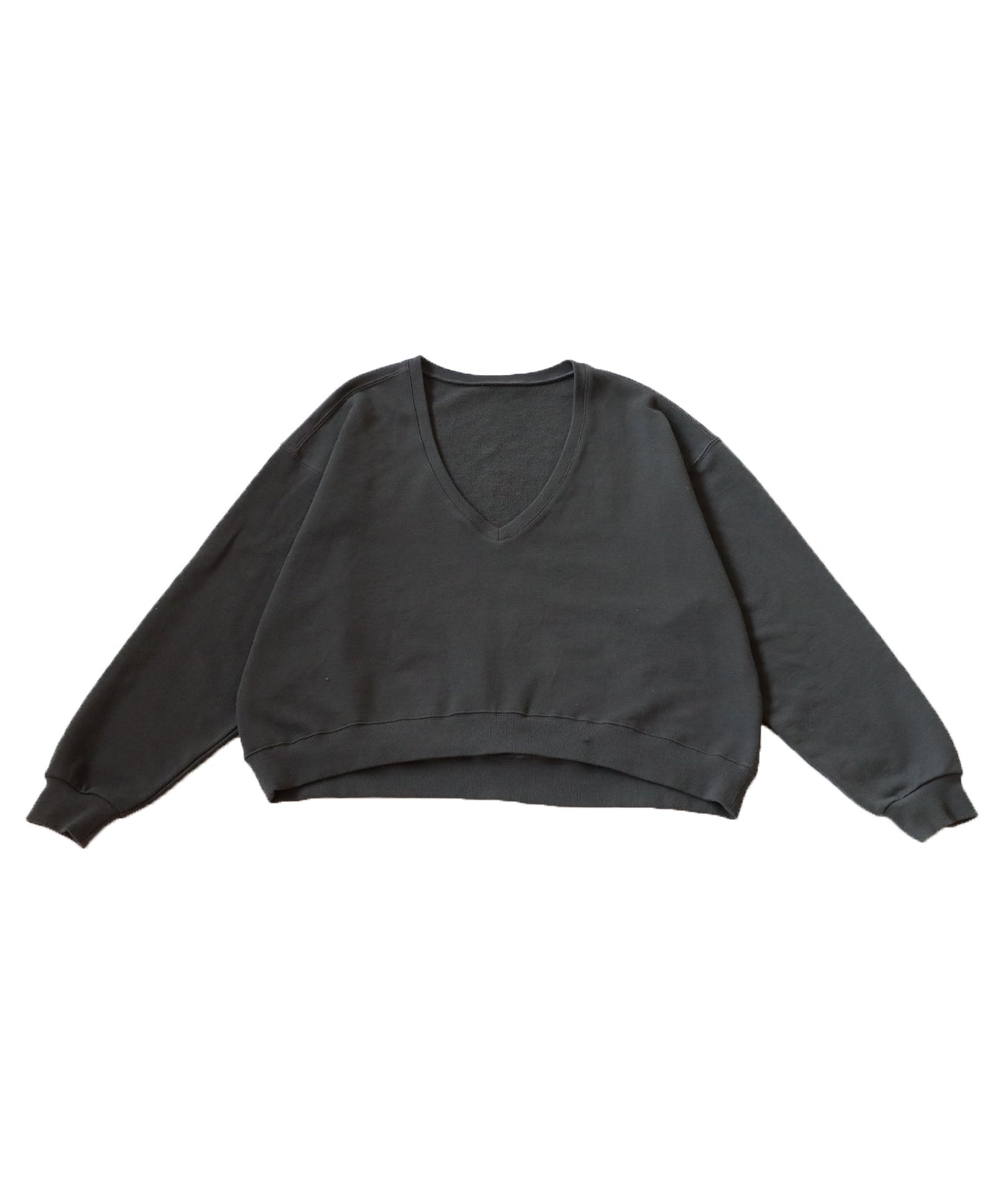 Pile Fabric V-Neck Sweatshirt Ladies