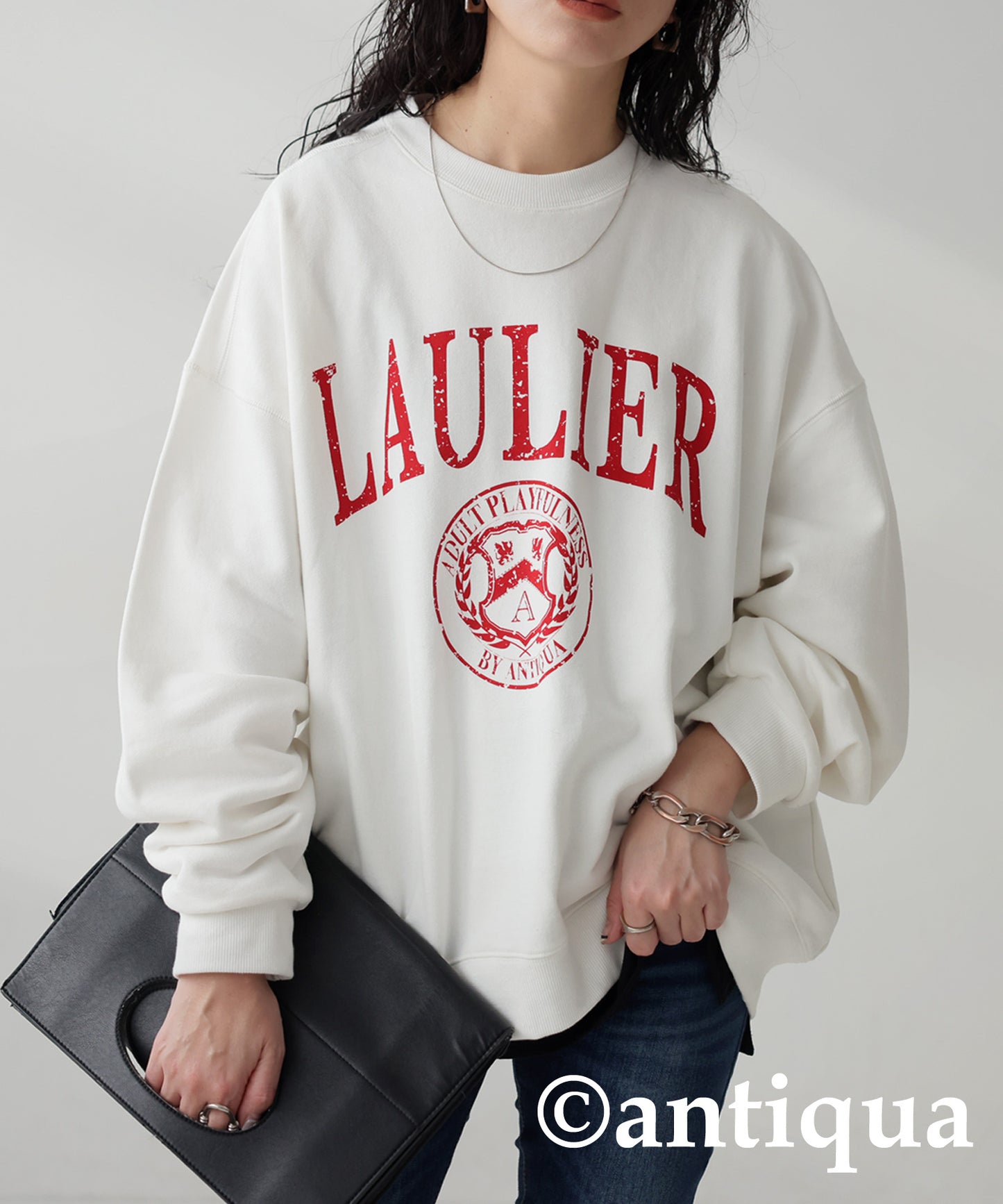 College Logo Sweatshirt Ladies